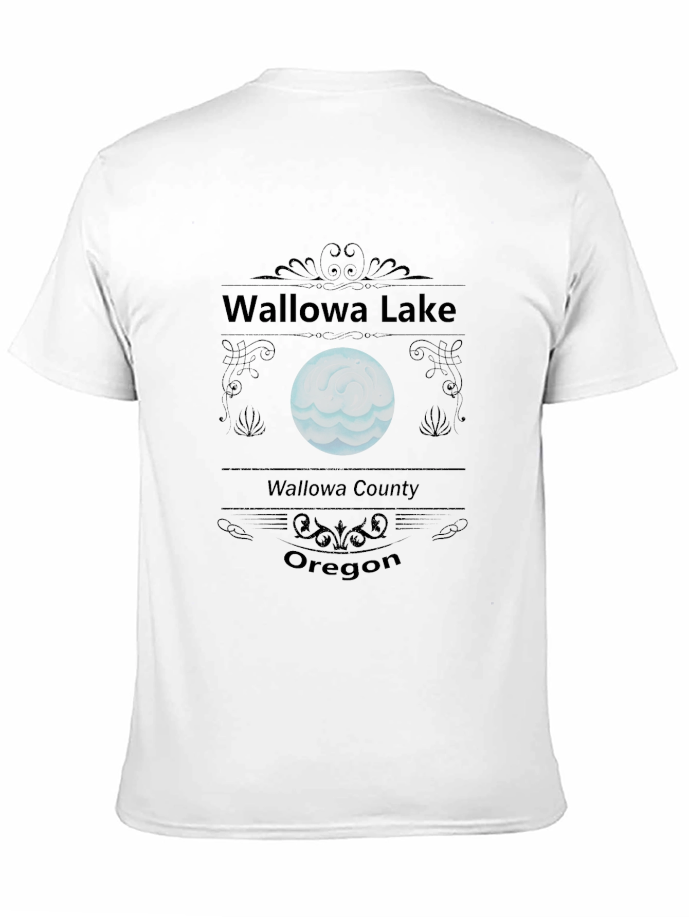 Wallowa Lake Oregon T-Shirt - Black Graphic Tee