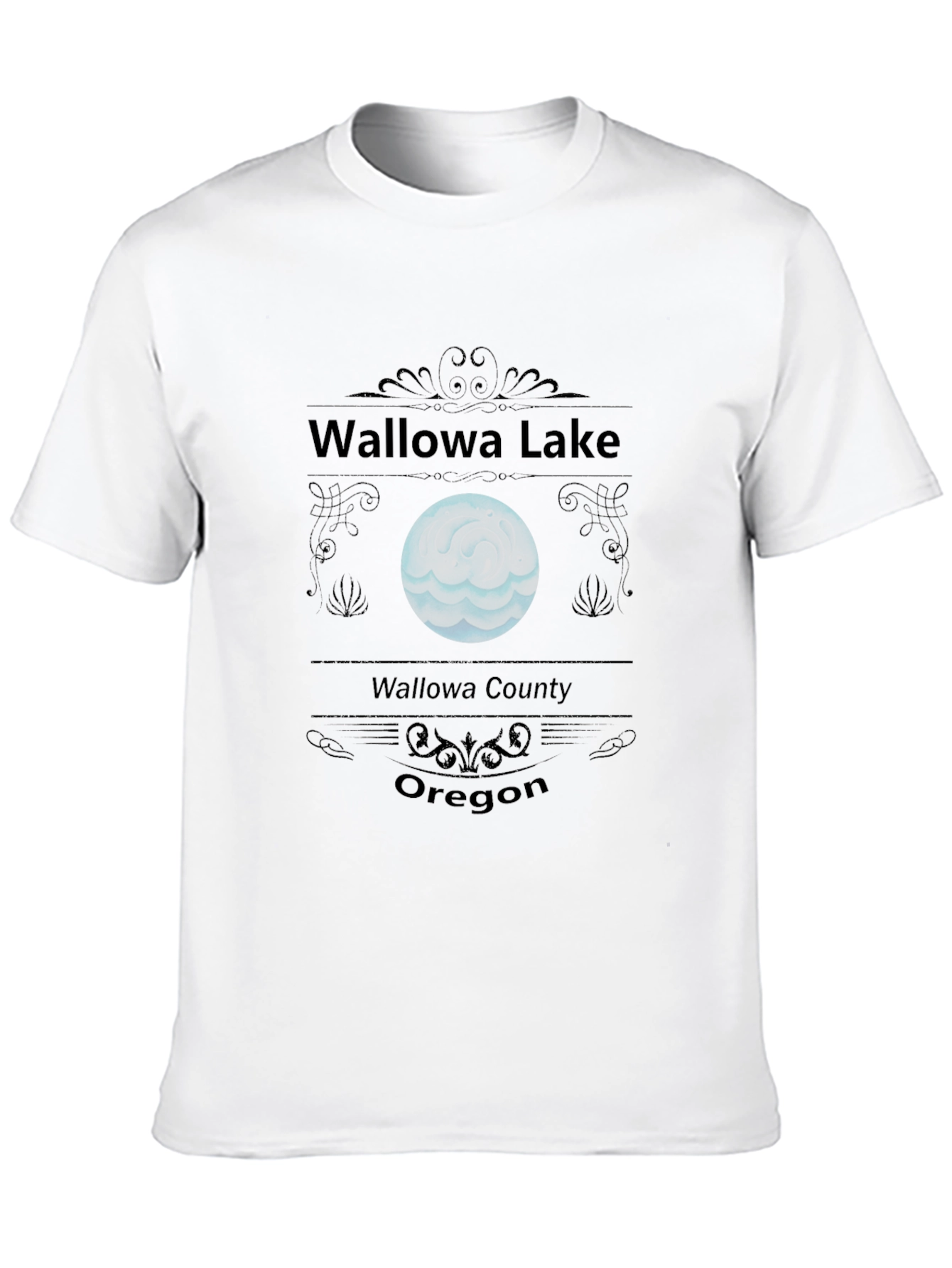 Wallowa Lake Oregon T-Shirt - Black Graphic Tee