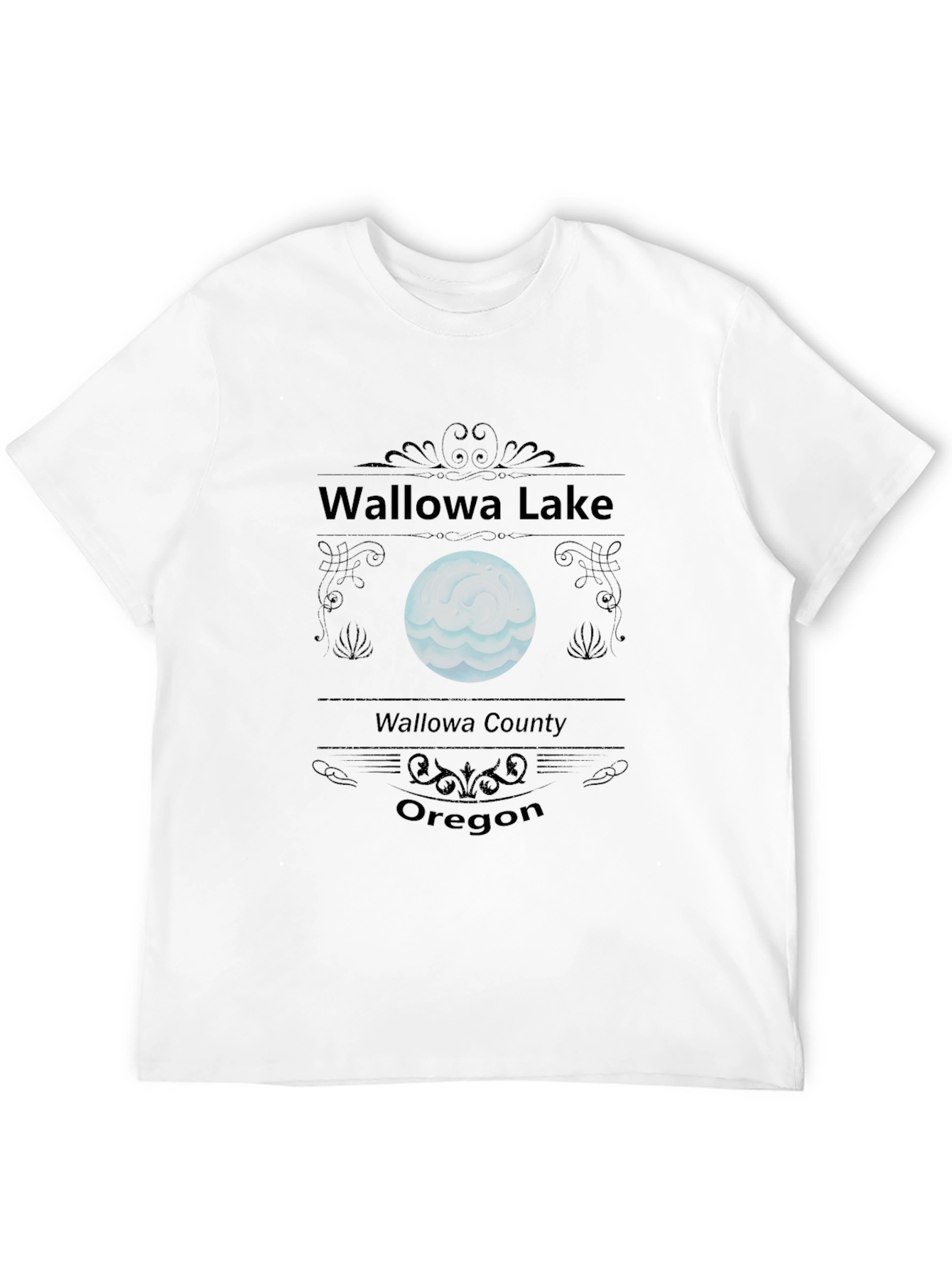 Wallowa Lake Oregon T-Shirt - Black Graphic Tee