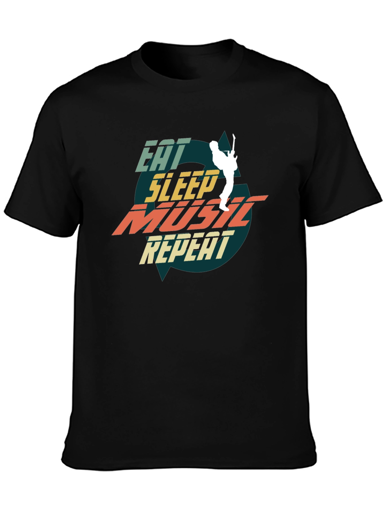 Eat Sleep Music Repeat Graphic Tee