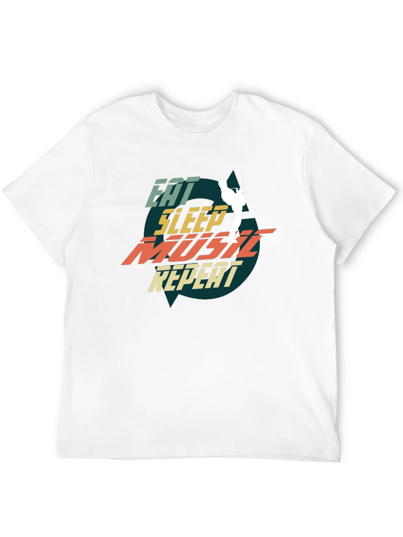 Eat Sleep Music Repeat Graphic Tee