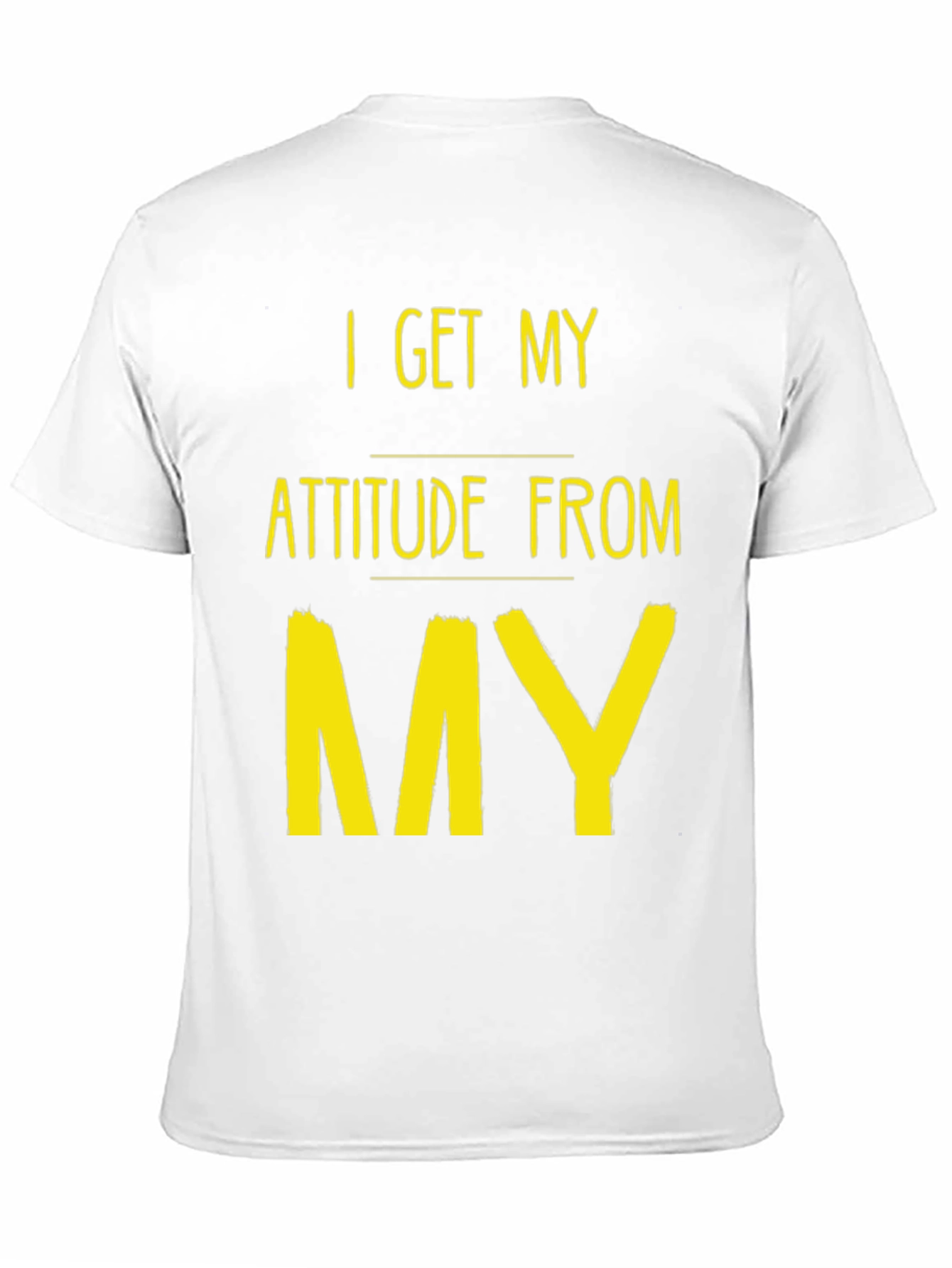 Attitude Source Tee: Black Crew Neck Graphic T-Shirt