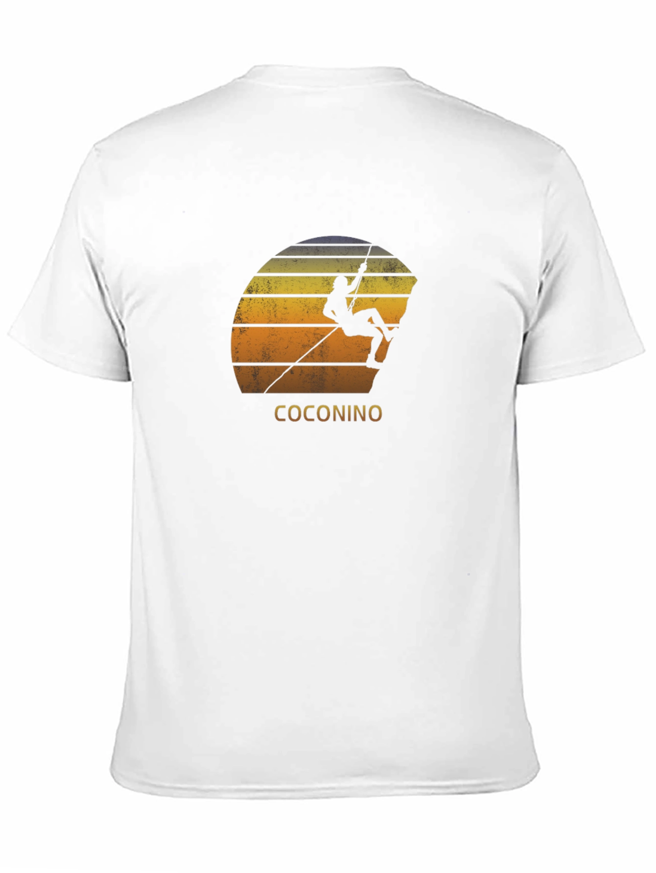 Coconino Rock Climbing T-Shirt - Sunset Design