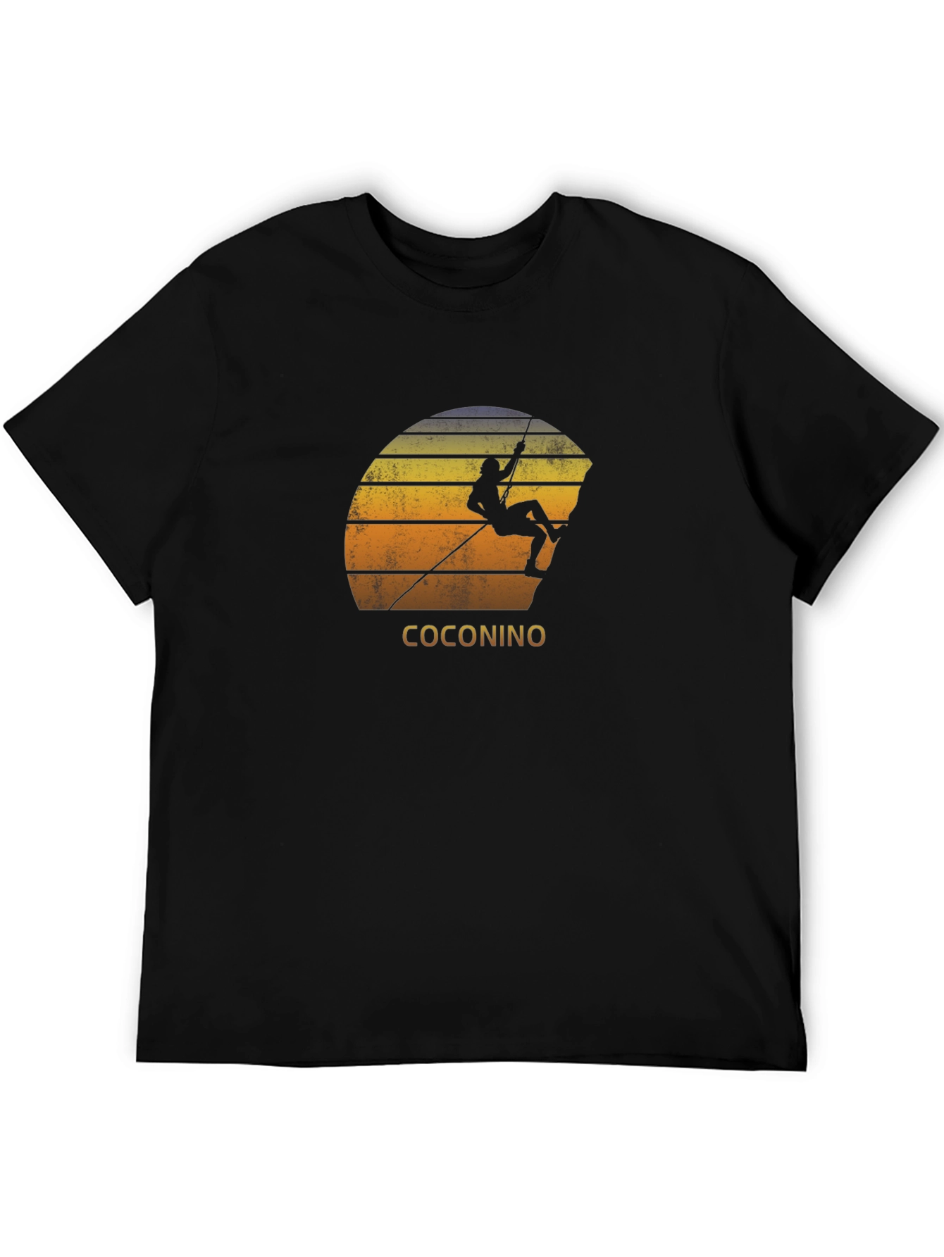 Coconino Rock Climbing T-Shirt - Sunset Design