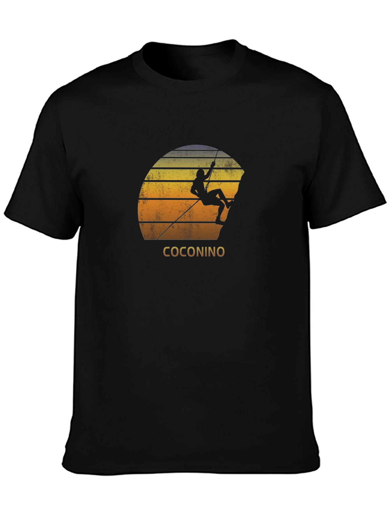 Coconino Rock Climbing T-Shirt - Sunset Design
