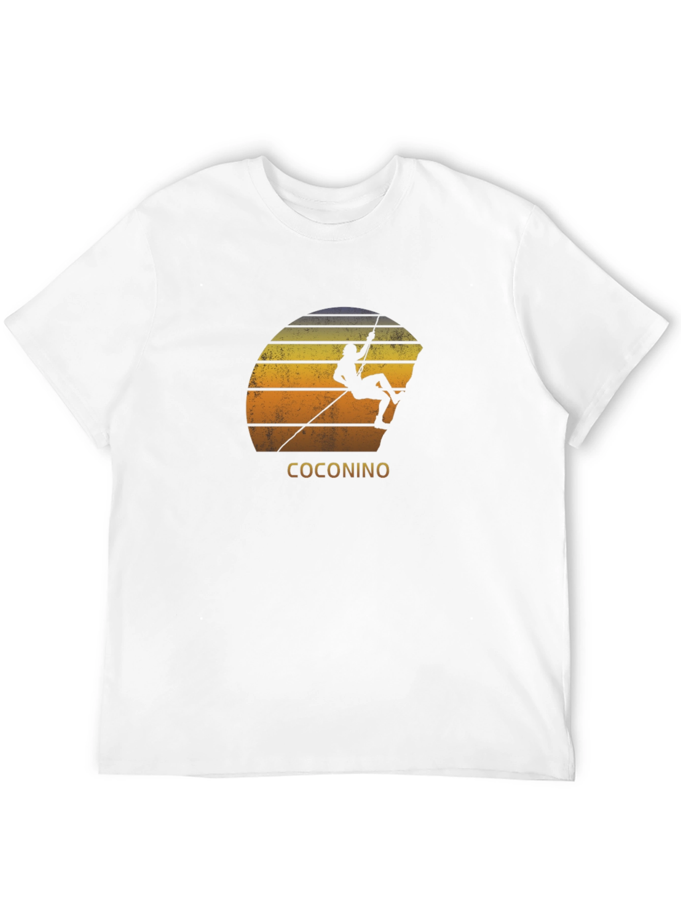 Coconino Rock Climbing T-Shirt - Sunset Design