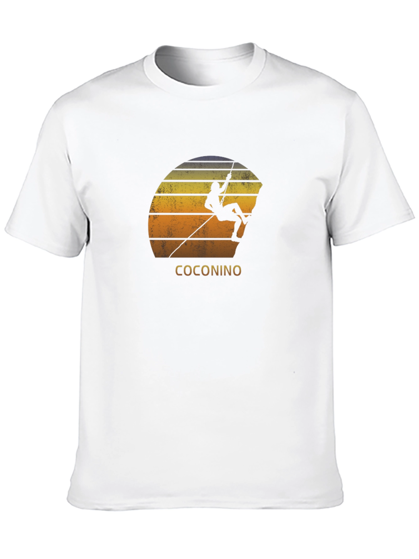 Coconino Rock Climbing T-Shirt - Sunset Design