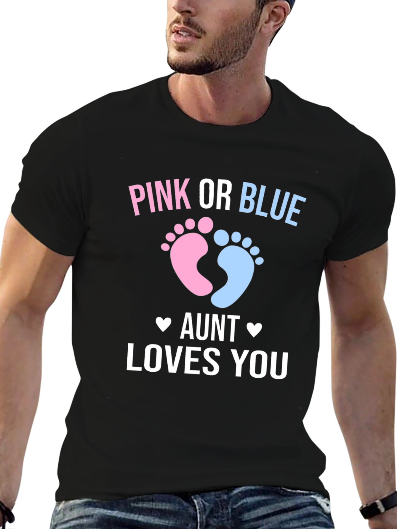 Pink or Blue Aunt Loves You T-Shirt