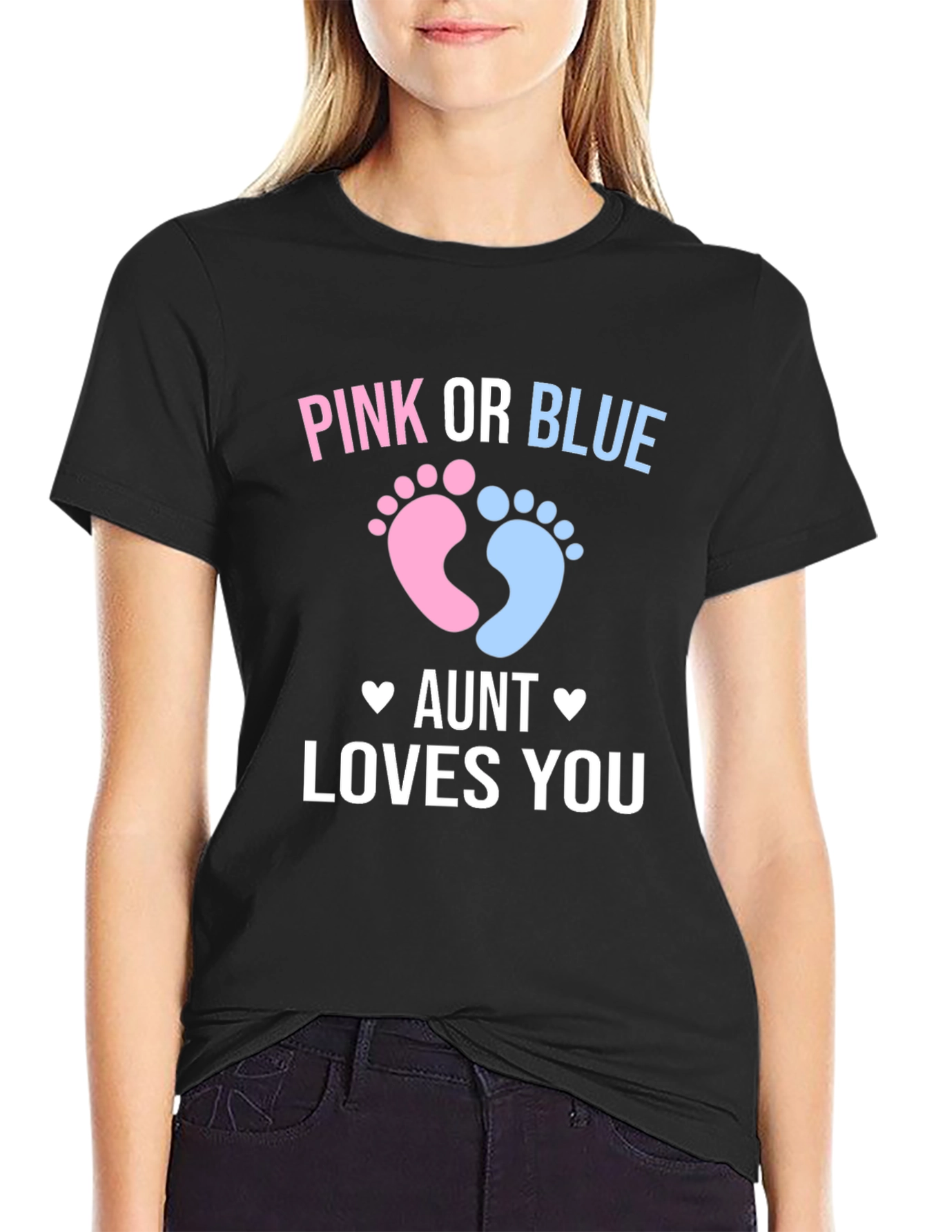Pink or Blue Aunt Loves You T-Shirt