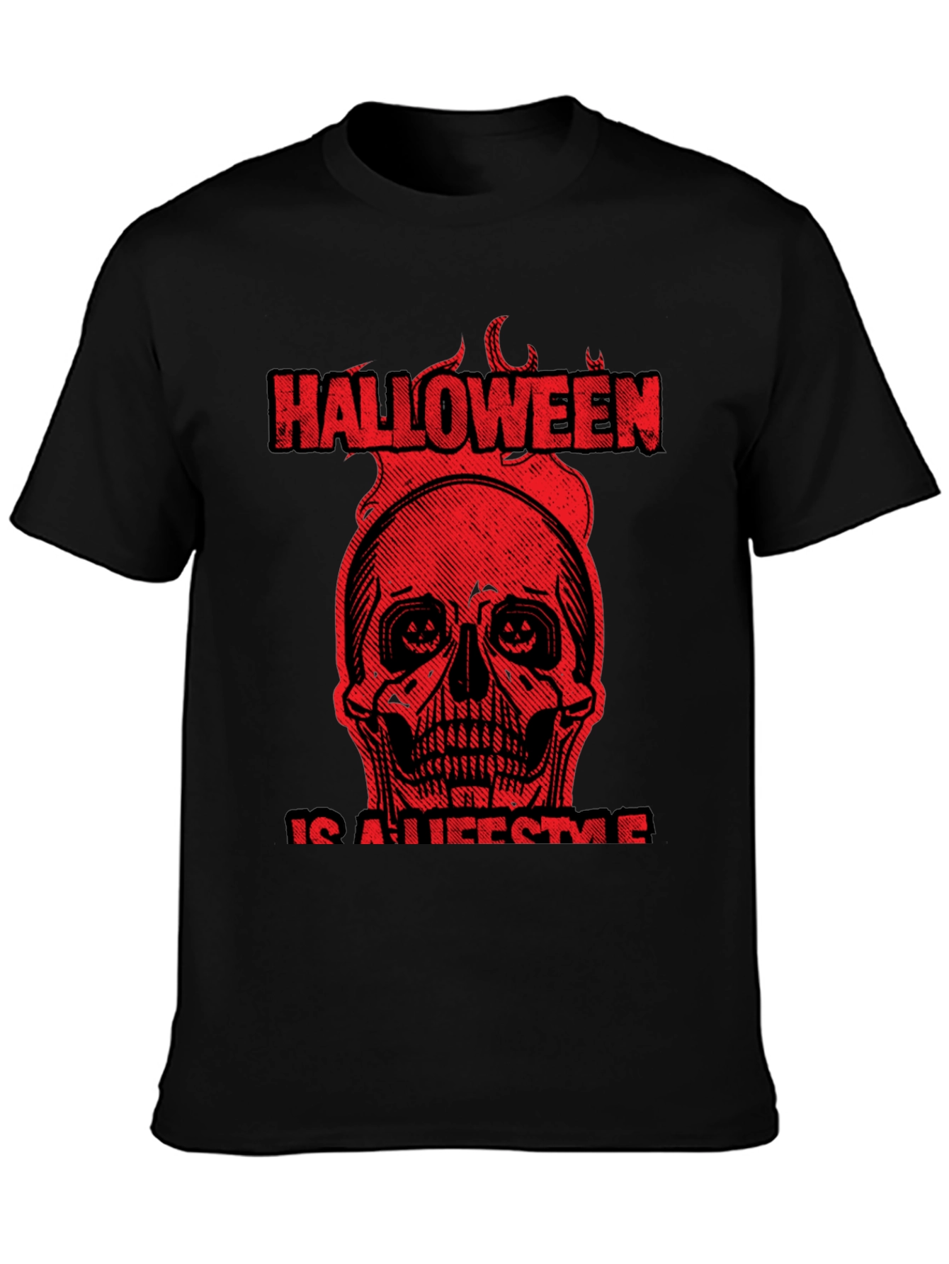 Halloween Lifestyle Graphic Tee - Black