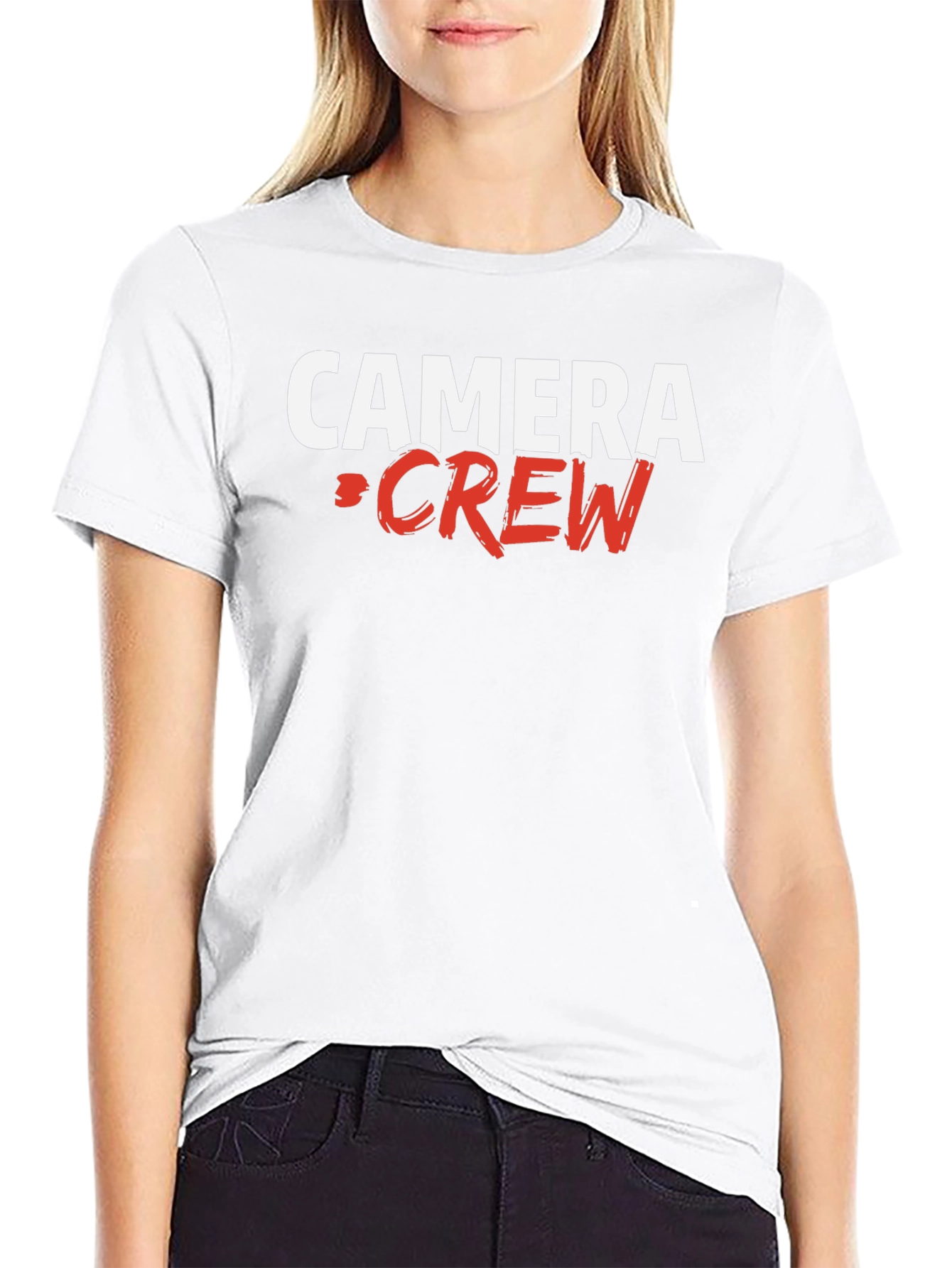 Camera Crew Graphic Tee - Black