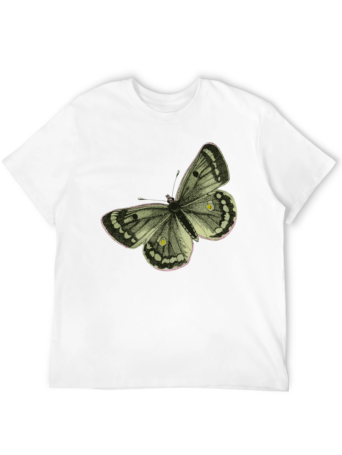 Butterfly Graphic Tee - Stylish Black Cotton T-Shirt