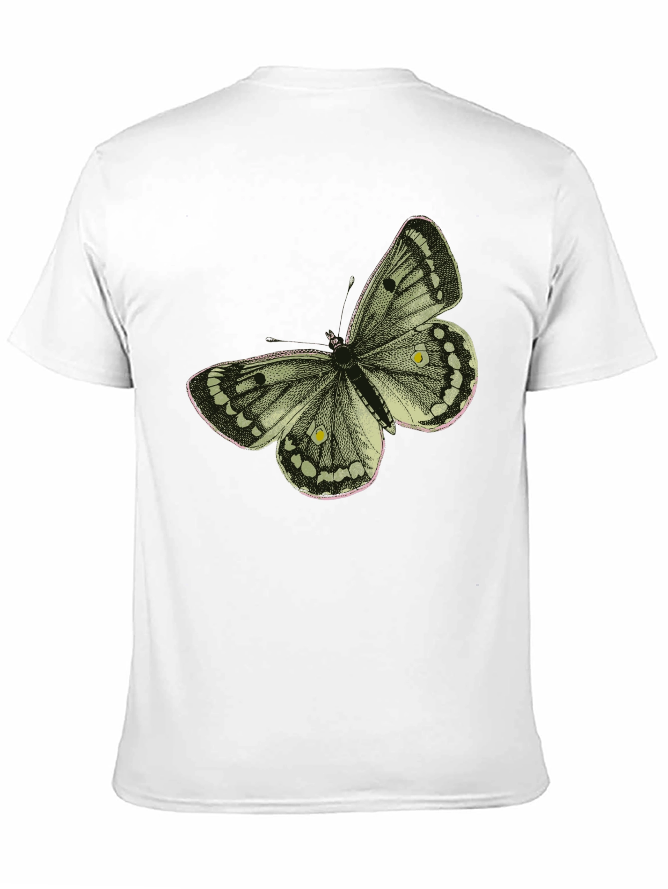 Butterfly Graphic Tee - Stylish Black Cotton T-Shirt