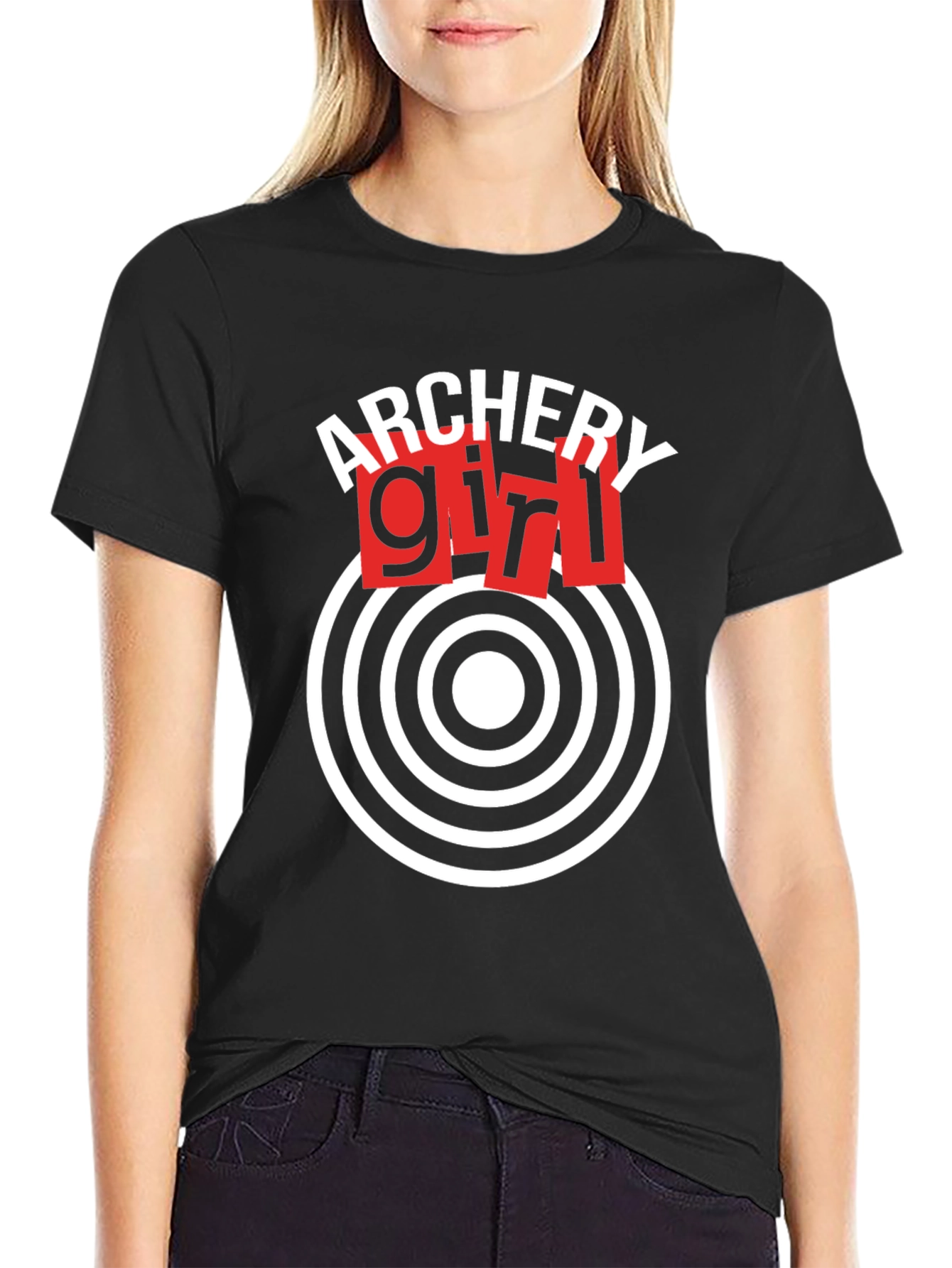 Archery Girl Target T-Shirt