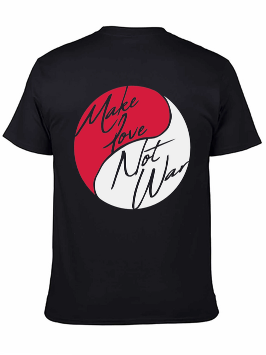 Yin Yang Make Love Not War Graphic Tee