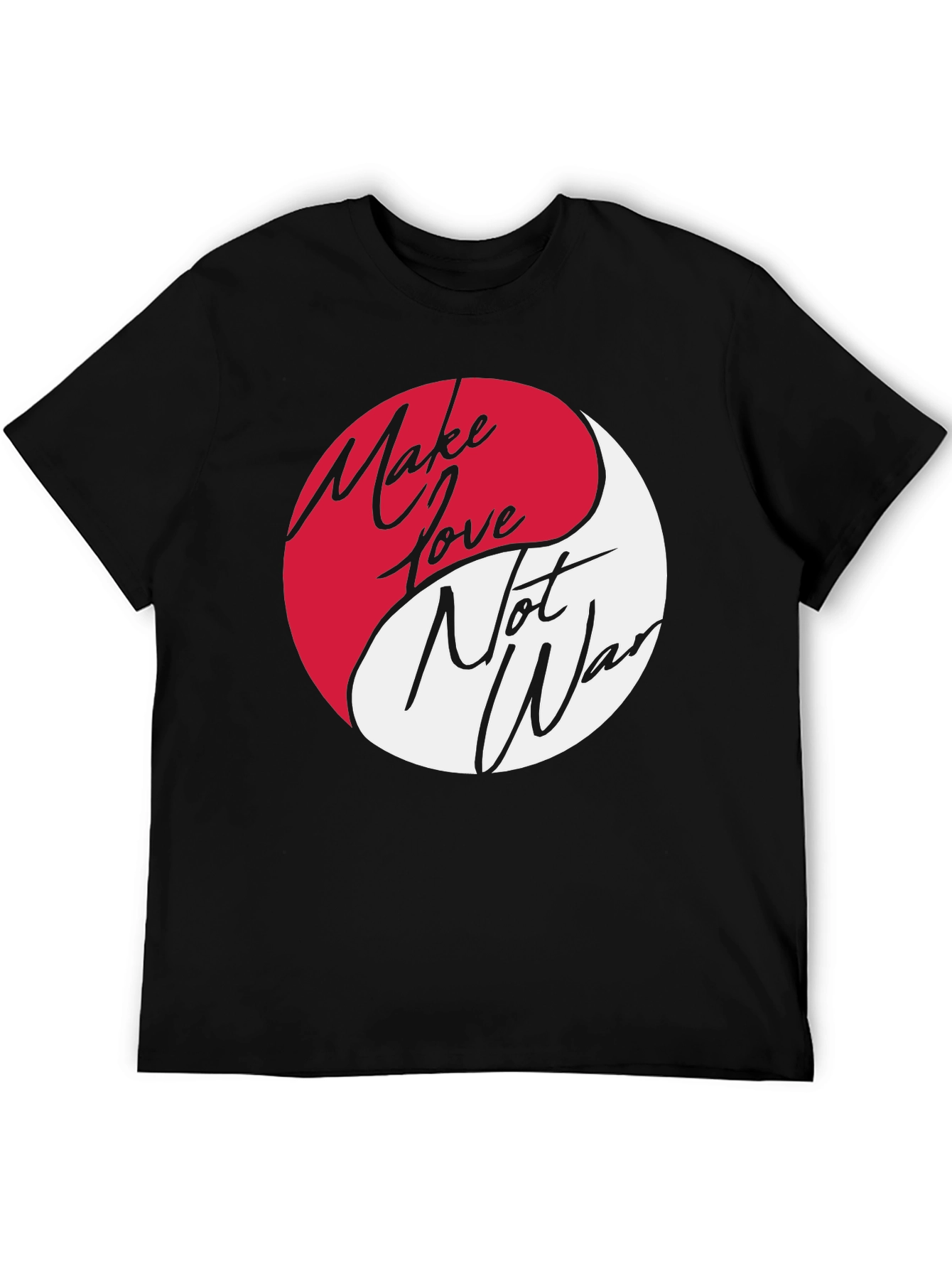 Yin Yang Make Love Not War Graphic Tee