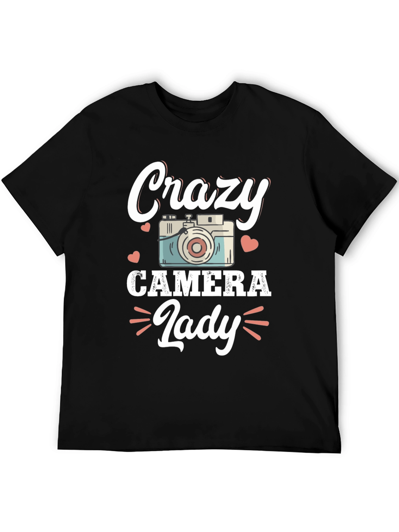 Crazy Camera Lady T-Shirt - Photographer Gift