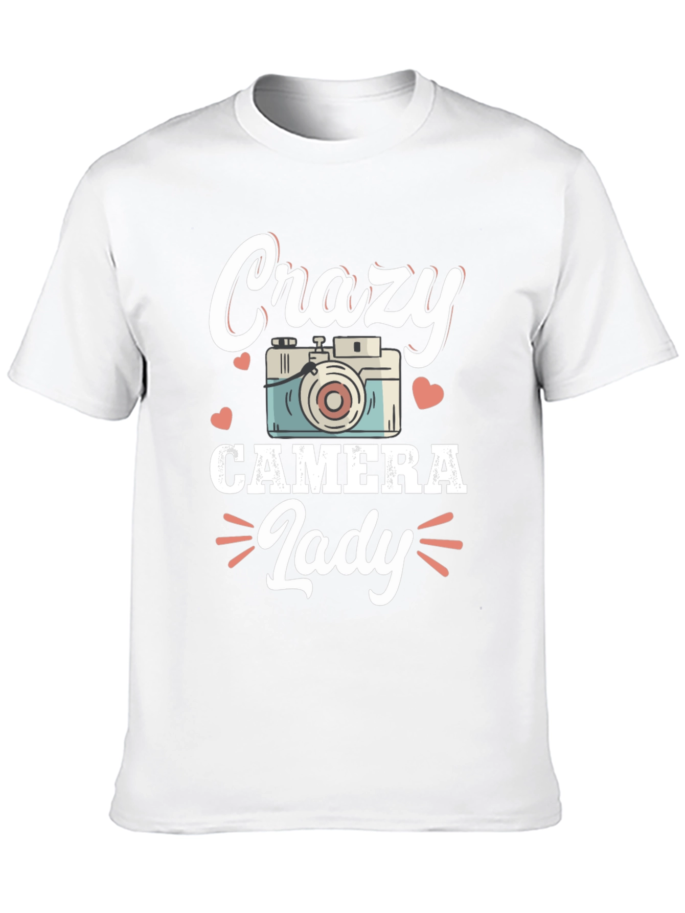 Crazy Camera Lady T-Shirt - Photographer Gift