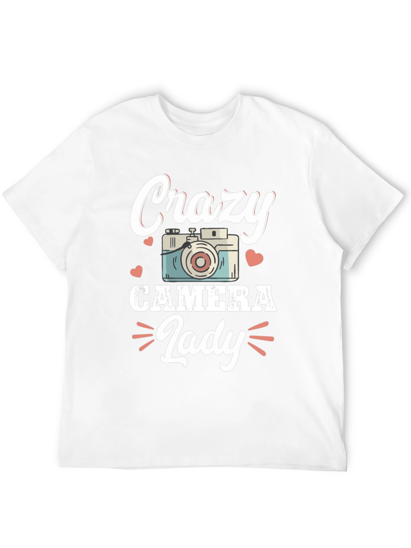 Crazy Camera Lady T-Shirt - Photographer Gift
