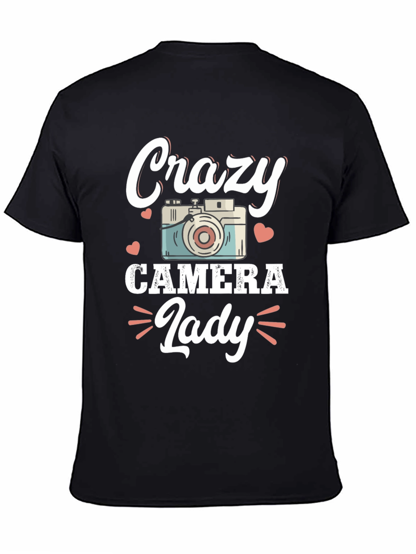 Crazy Camera Lady T-Shirt - Photographer Gift