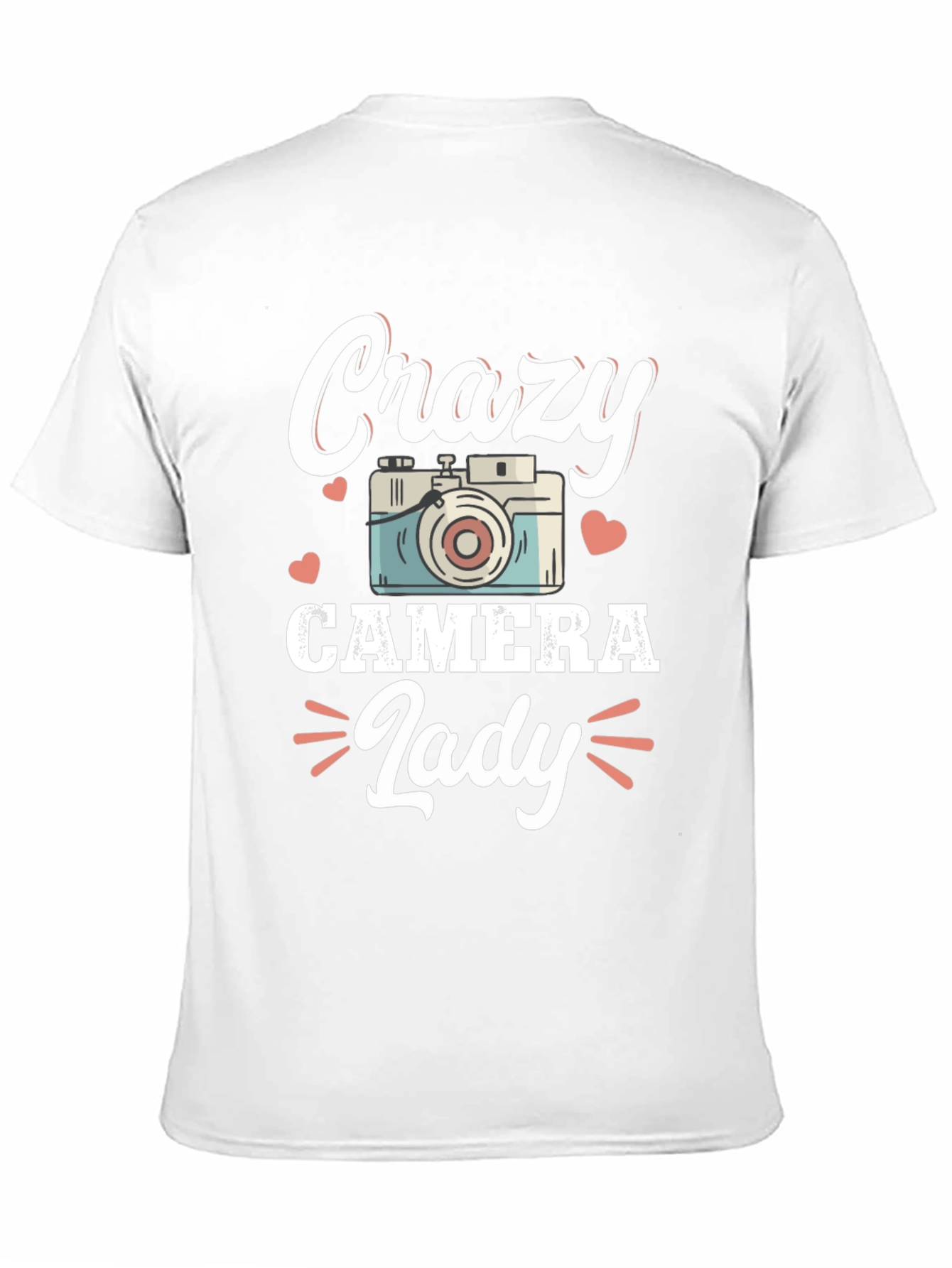 Crazy Camera Lady T-Shirt - Photographer Gift