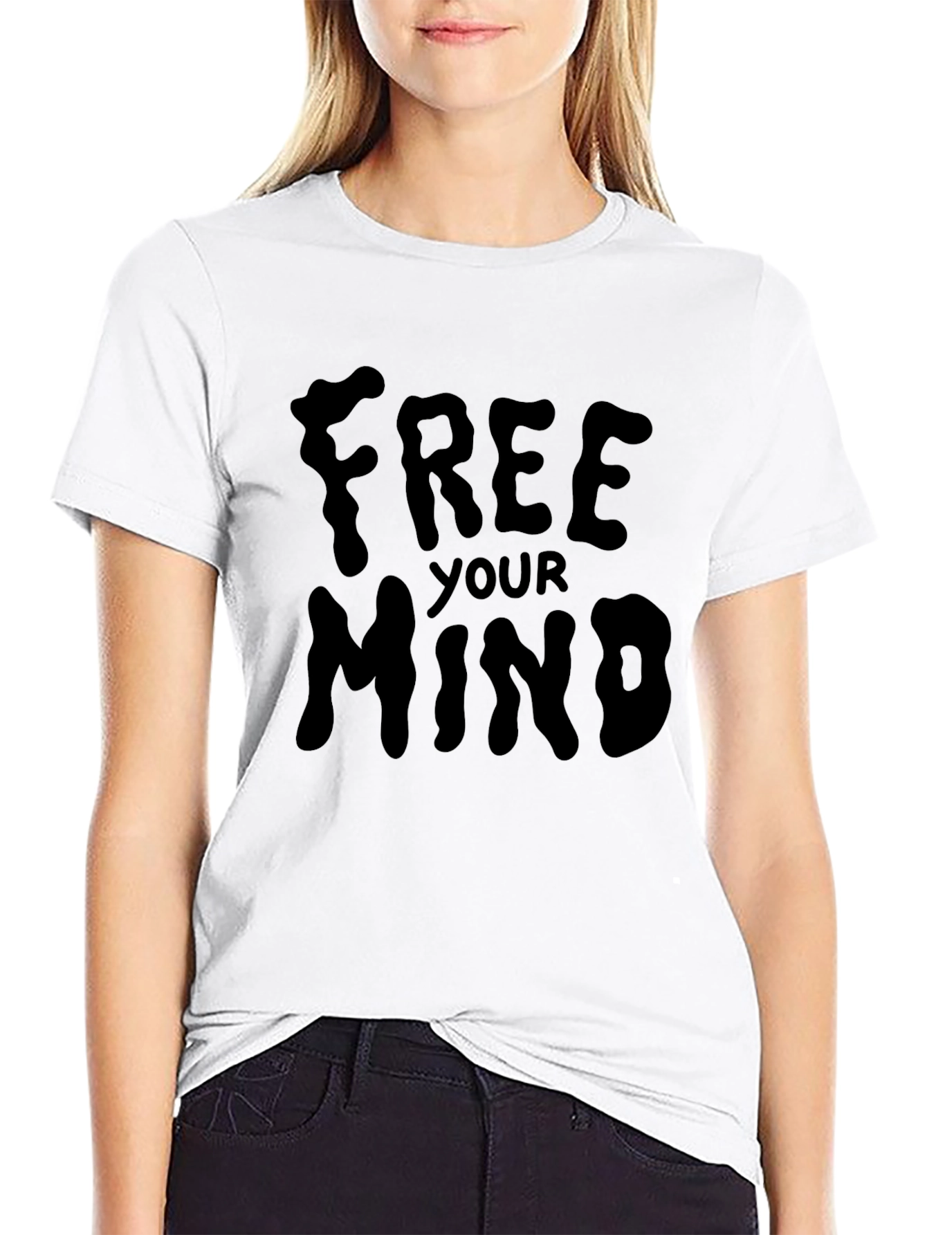 Free Your Mind Black Graphic Tee