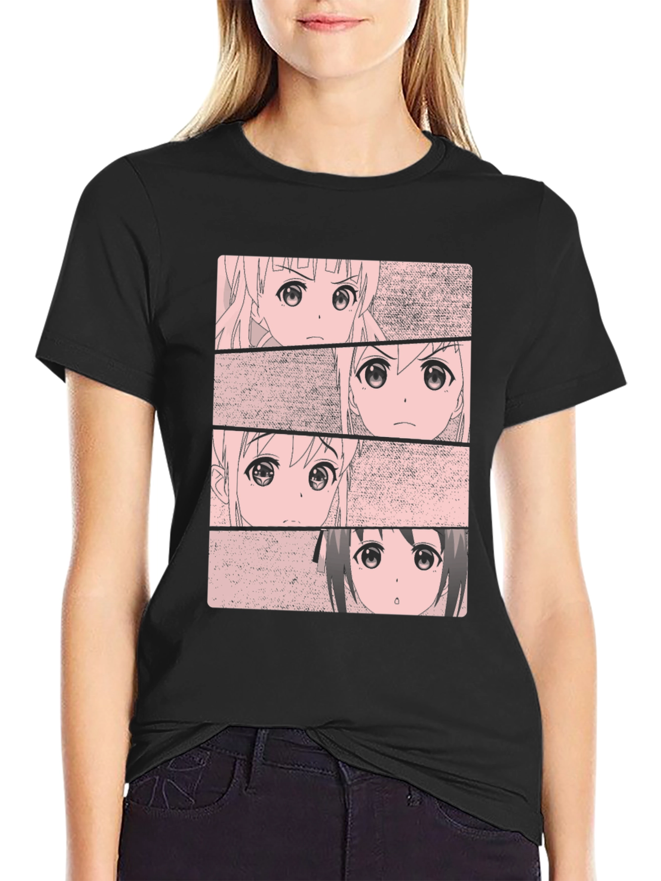 Anime Girls T-Shirt - Manga Style Graphic Tee