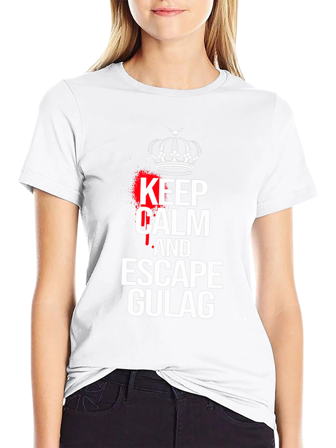 Keep Calm Escape Gulag Black T-Shirt
