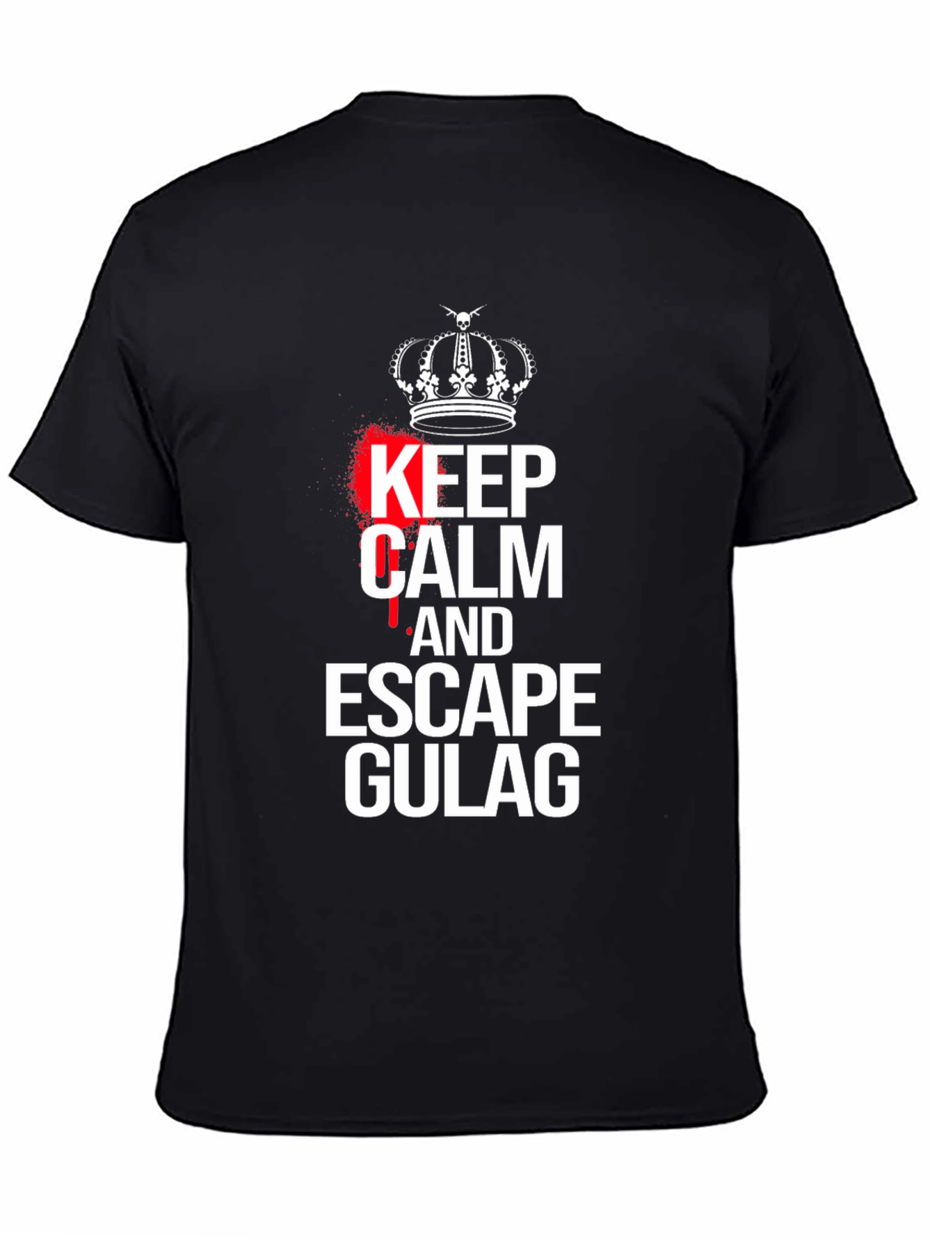 Keep Calm Escape Gulag Black T-Shirt