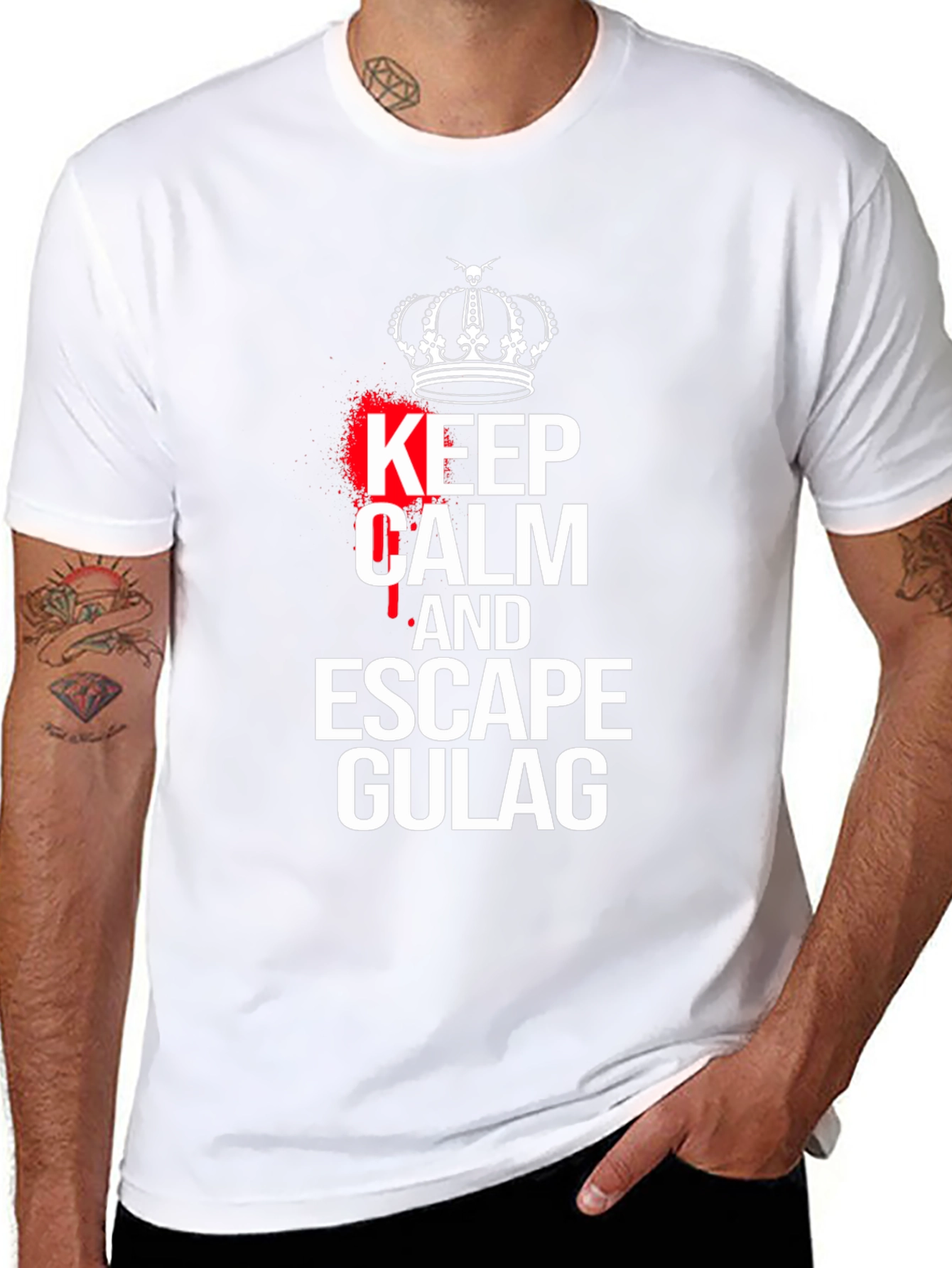 Keep Calm Escape Gulag Black T-Shirt