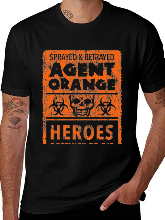 Agent Orange Graphic T-Shirt - Sprayed & Betrayed Heroes Tee