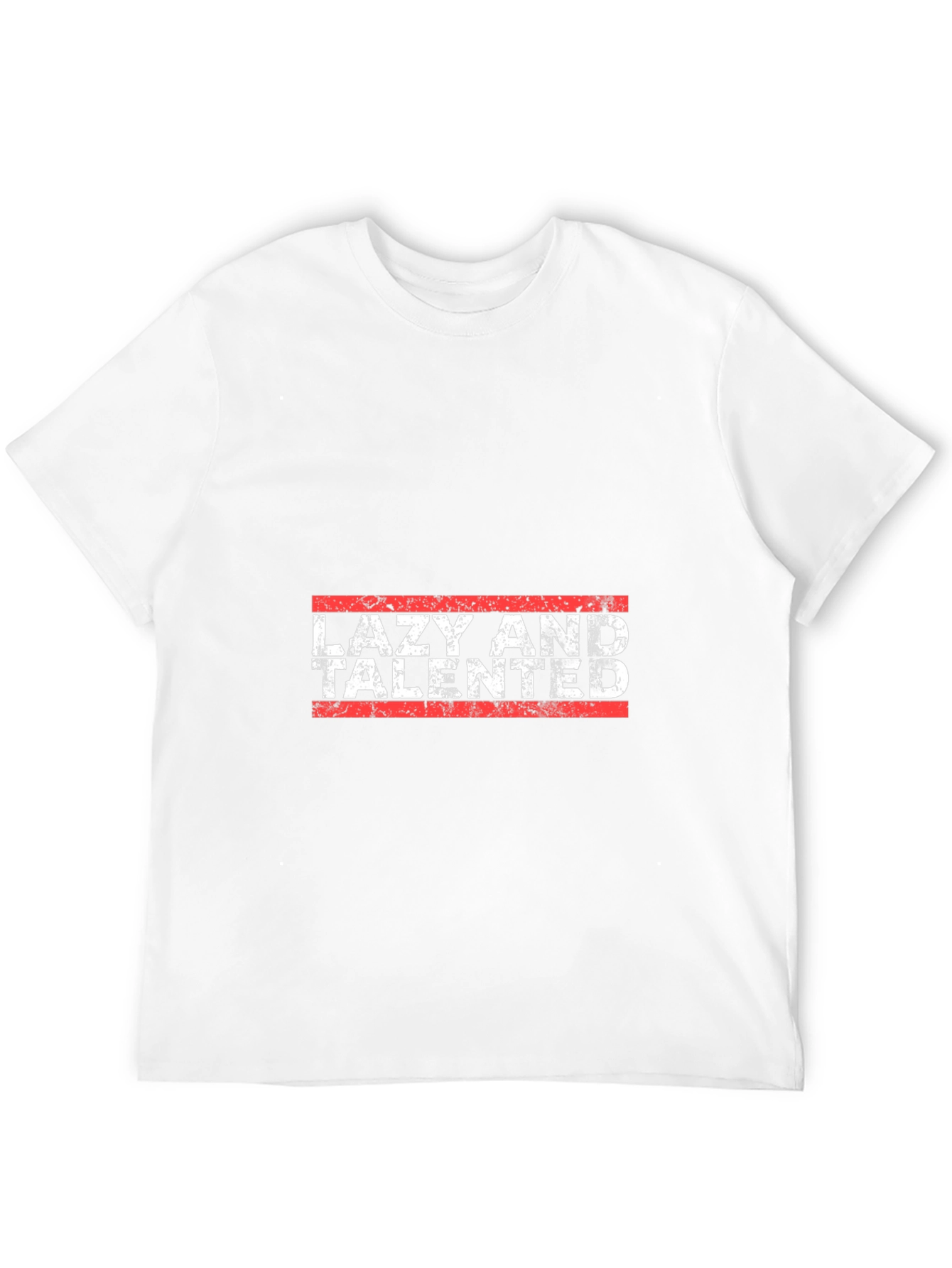 Lazy and Talented Black Graphic T-Shirt