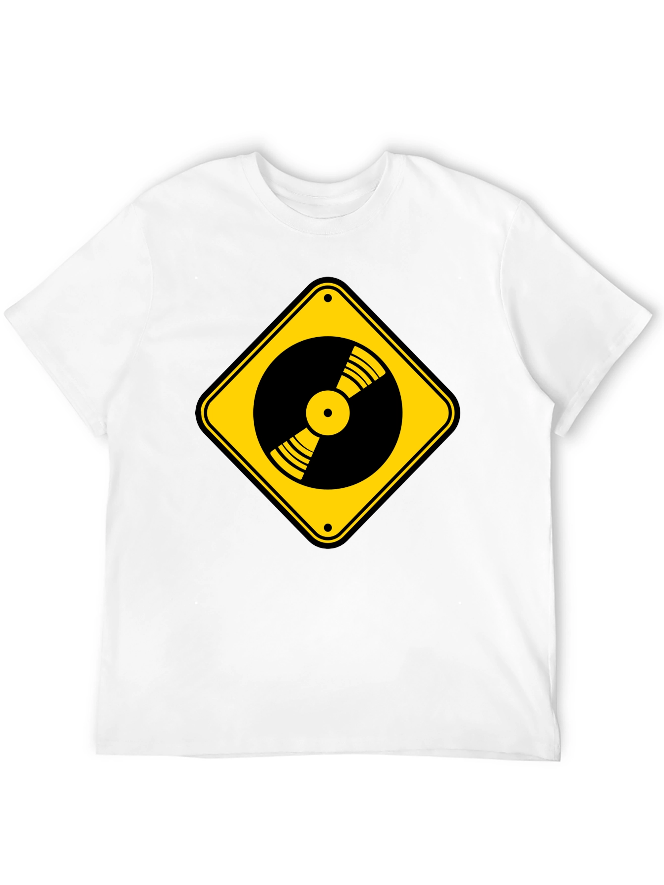 Warning Vinyl Record T-Shirt