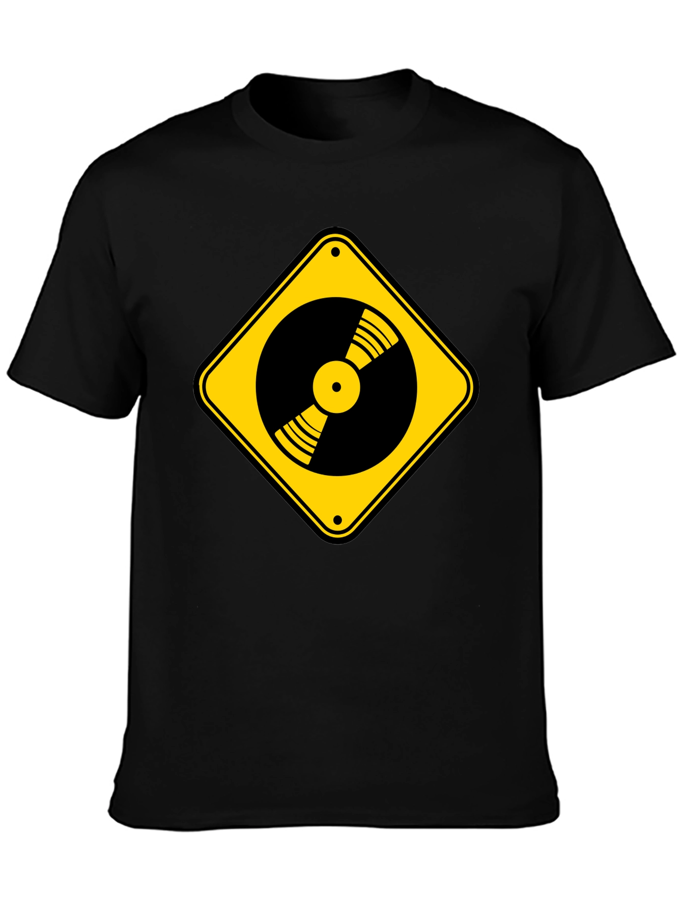 Warning Vinyl Record T-Shirt