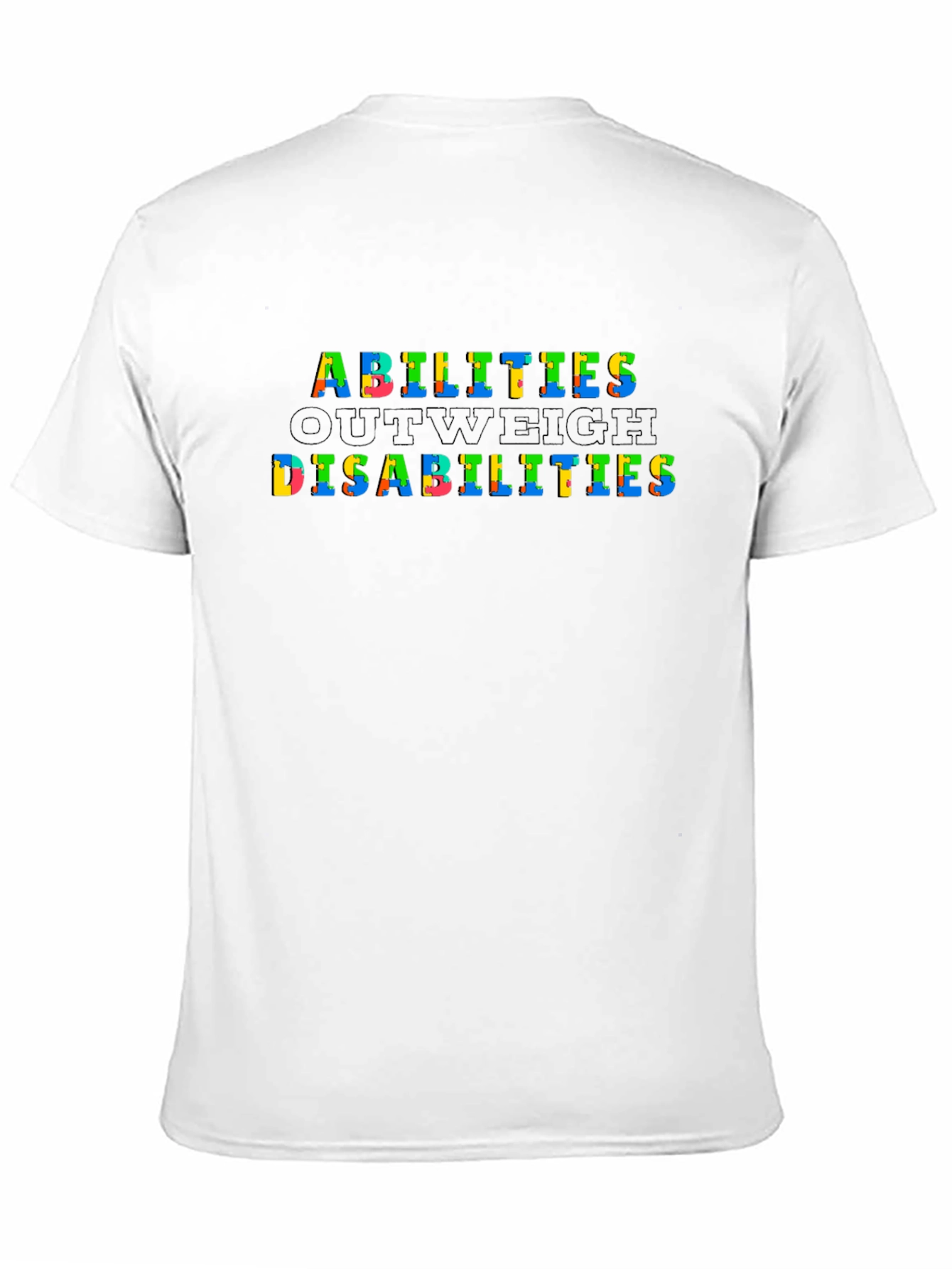 Abilities Outweigh Disabilities Graphic Tee - Black