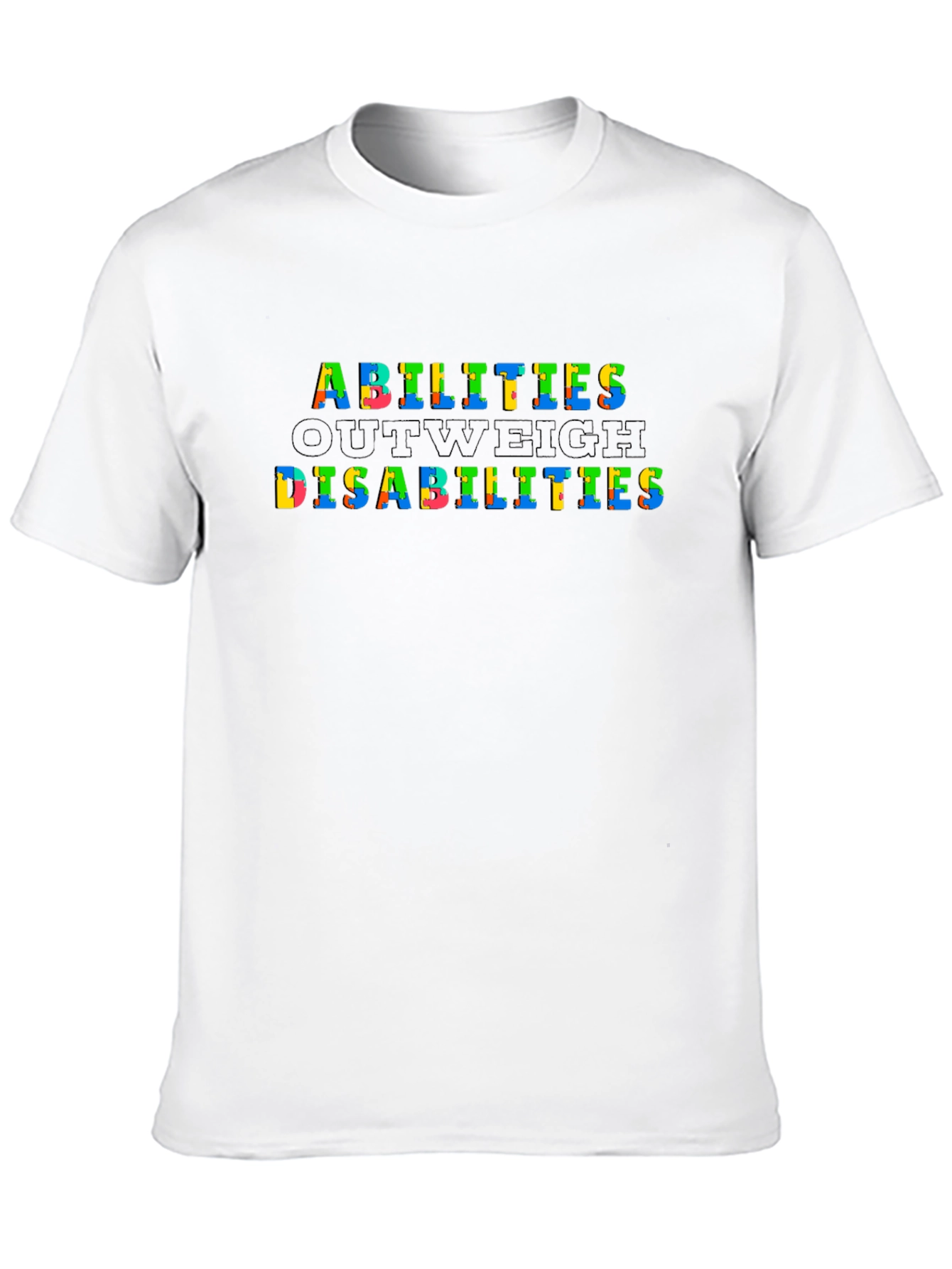 Abilities Outweigh Disabilities Graphic Tee - Black
