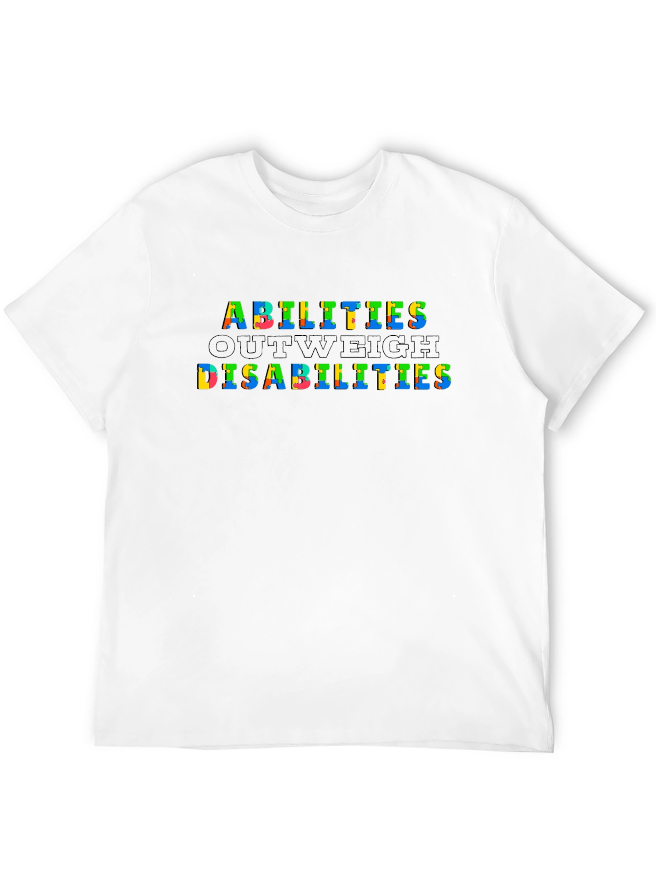 Abilities Outweigh Disabilities Graphic Tee - Black