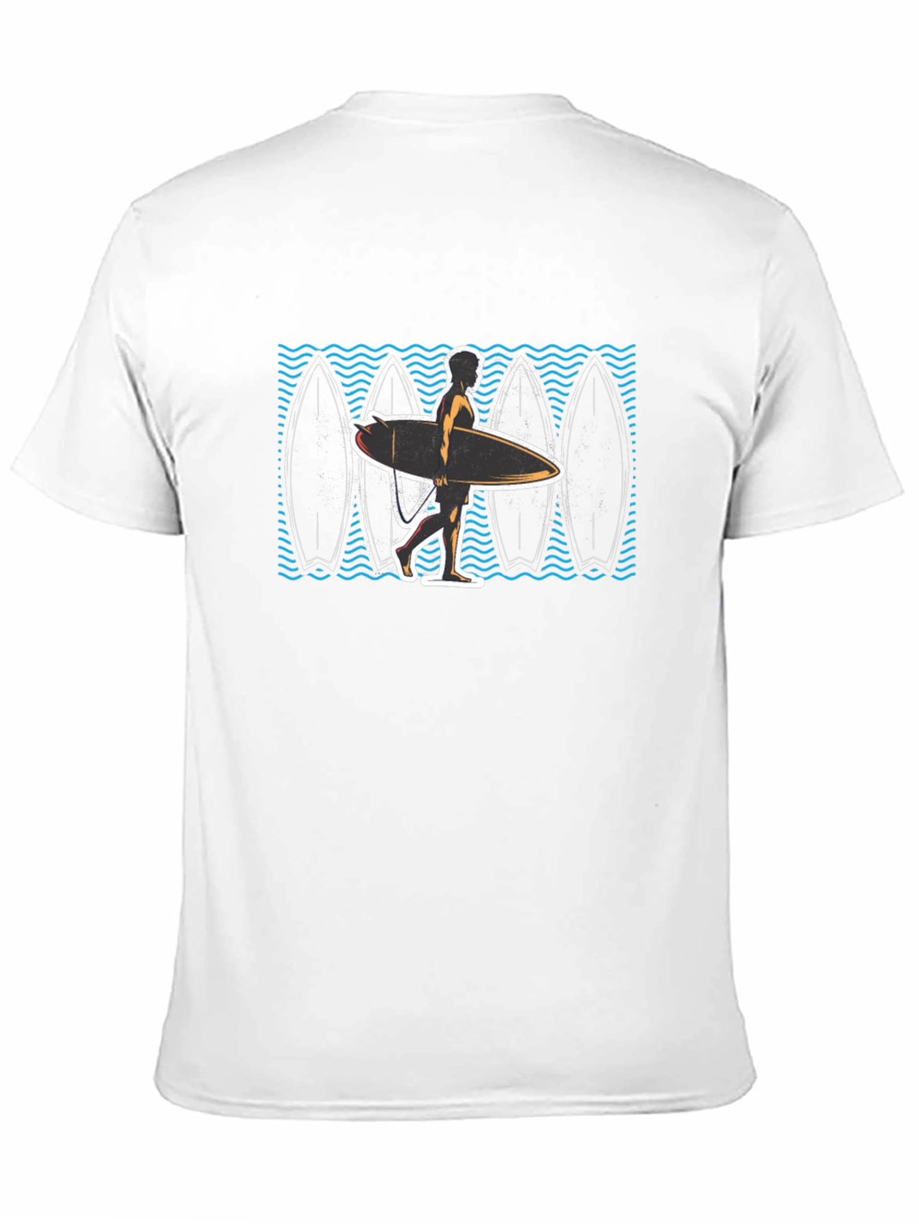 Surfer Graphic Black T-Shirt