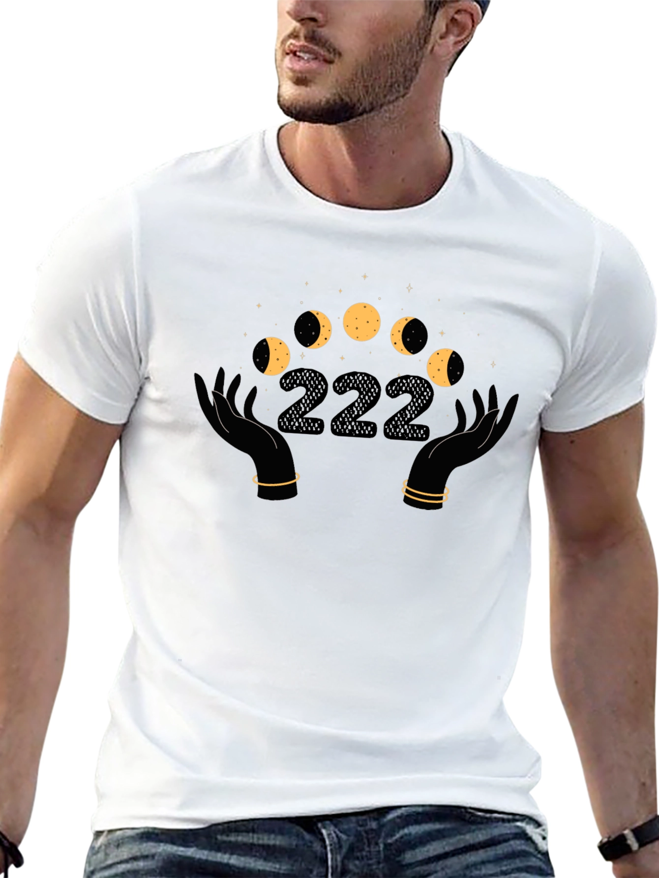 Mystic 222 Moon Phase Graphic T-Shirt