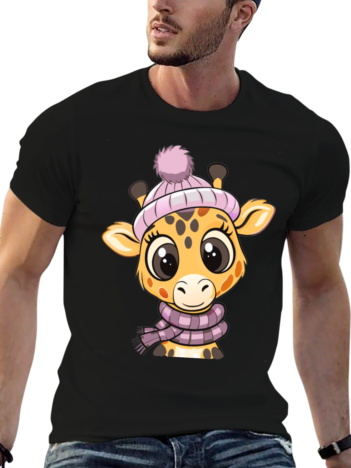Cute Giraffe T-Shirt - Winter Ready