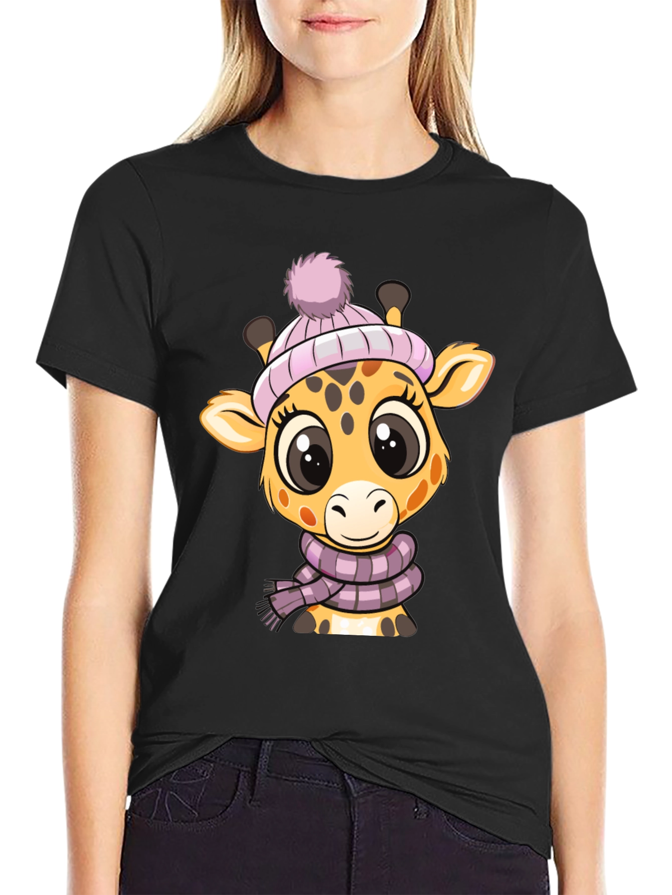 Cute Giraffe T-Shirt - Winter Ready