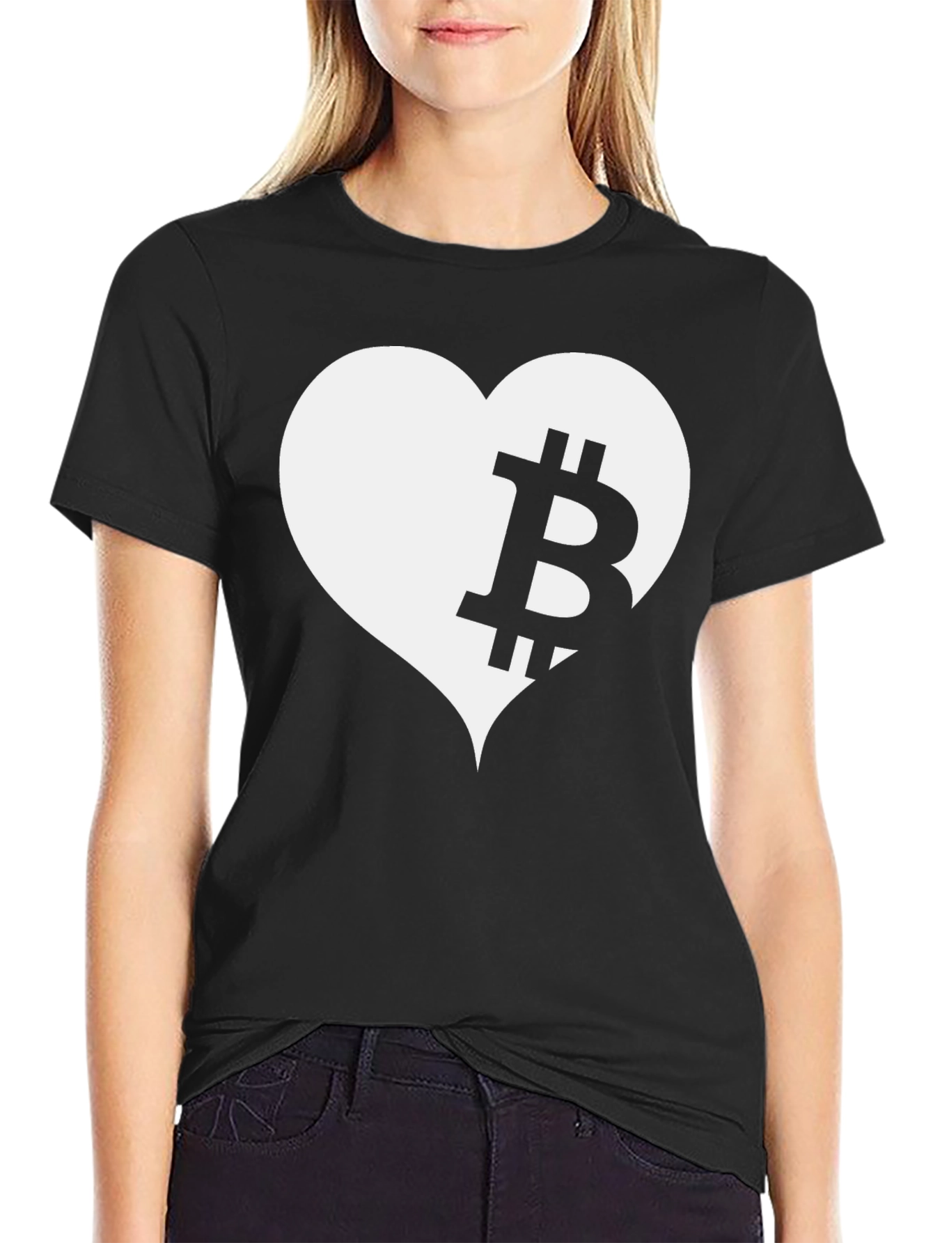 Bitcoin Heart T-Shirt - Crypto Lover Tee