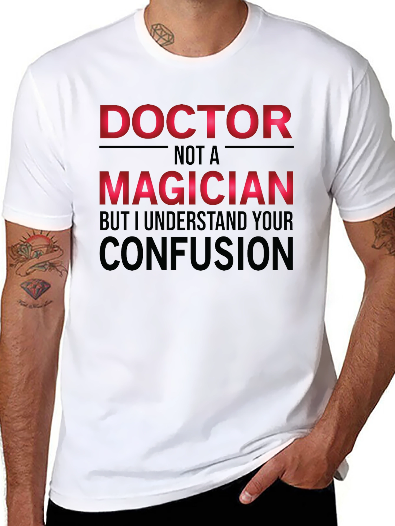 Doctor Not a Magician T-Shirt Funny Medical Tee