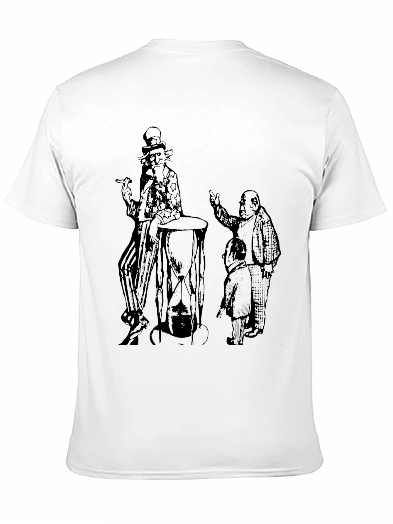Intriguing Graphic Print Black T-Shirt