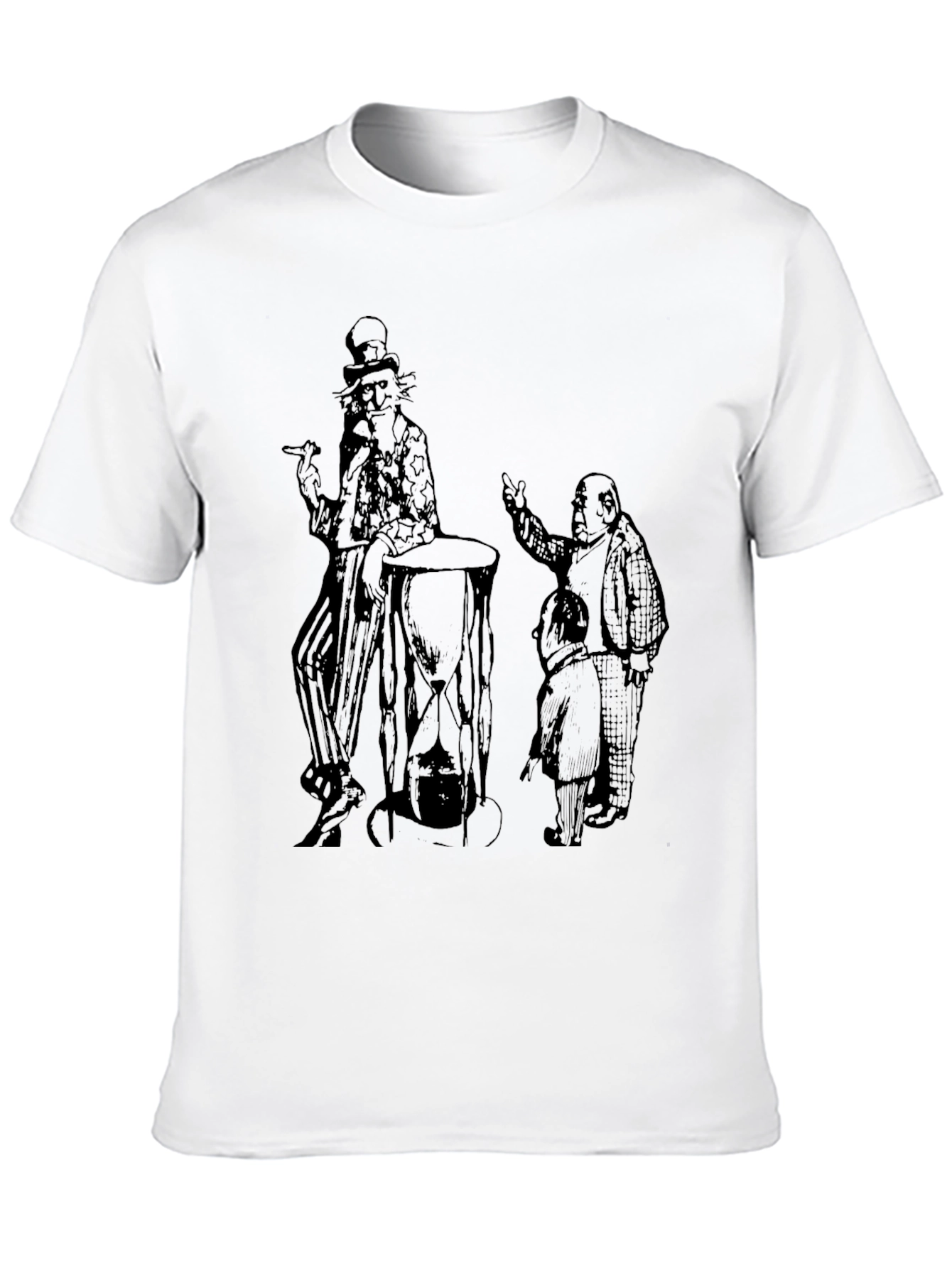 Intriguing Graphic Print Black T-Shirt