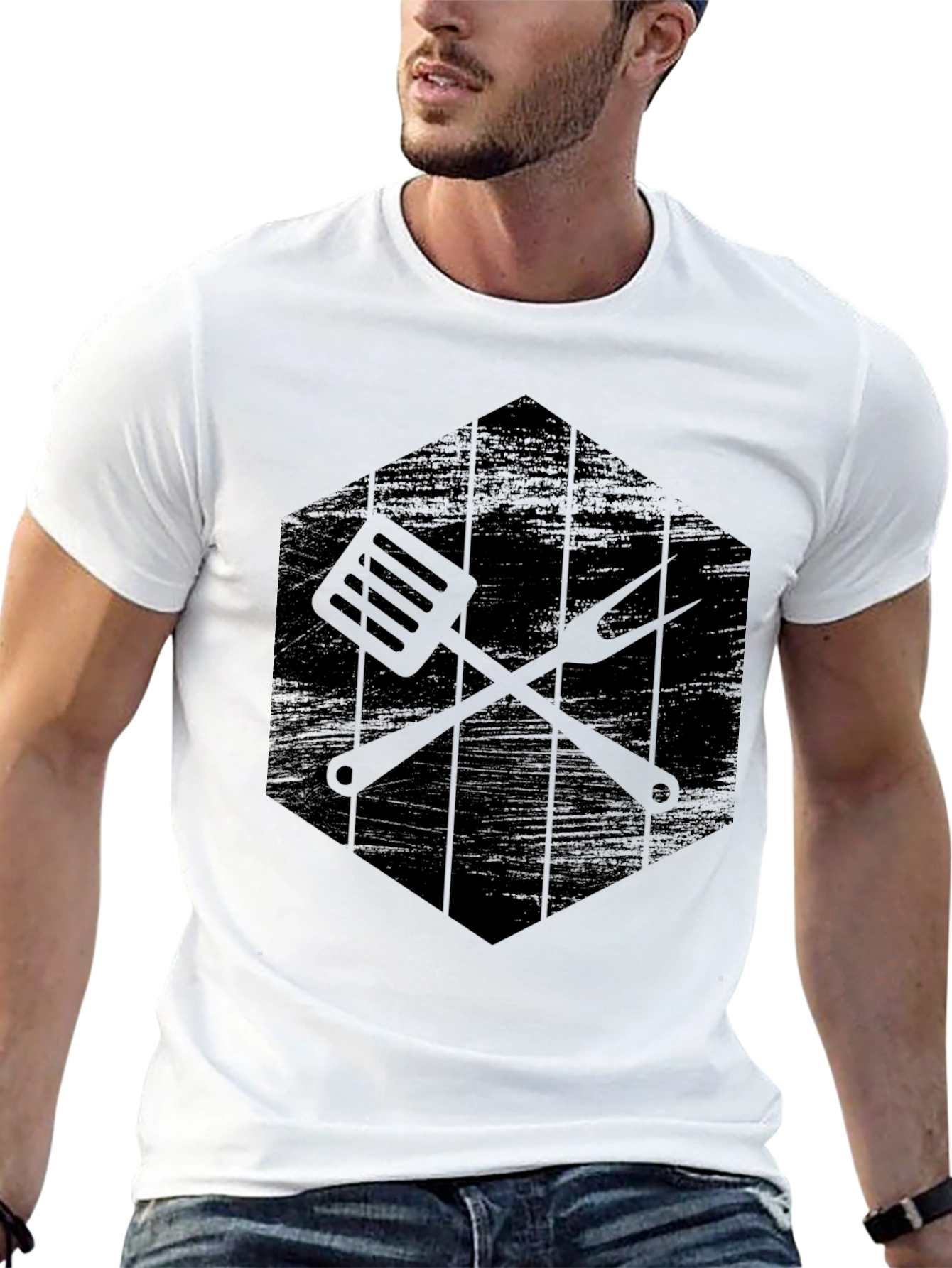 BBQ Time Black Graphic Tee