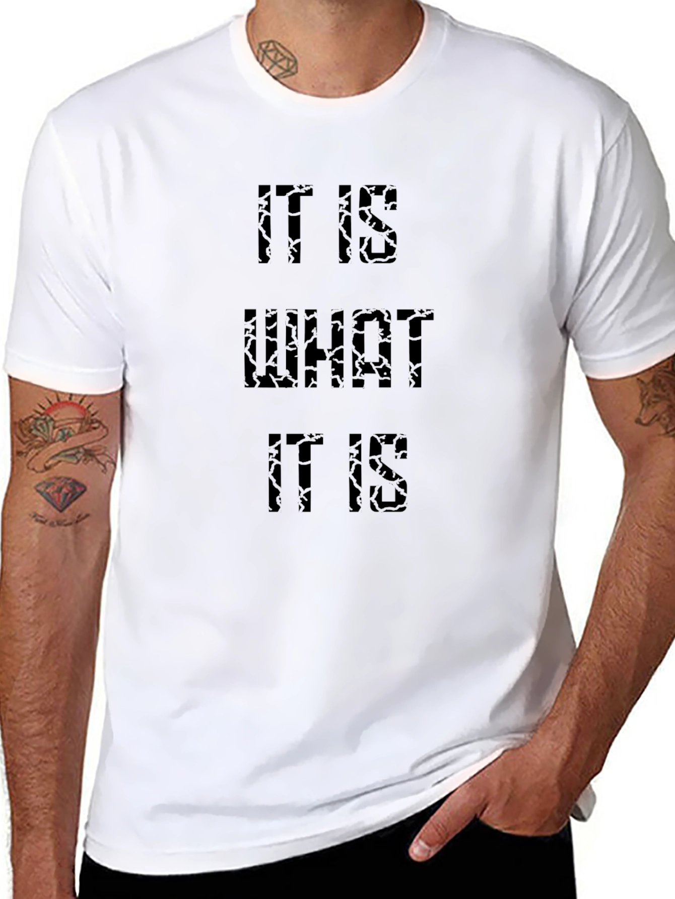 It Is What It Is Black T-Shirt