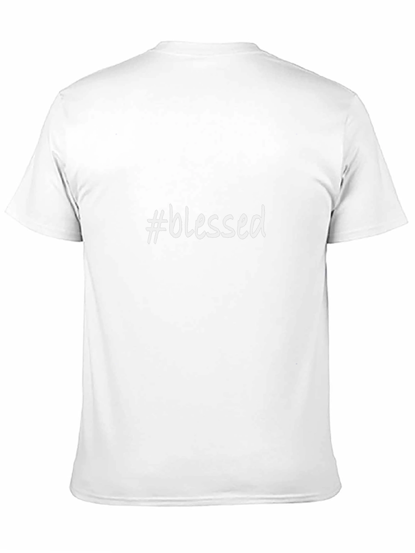 #Blessed Graphic T-Shirt - Black Casual Style