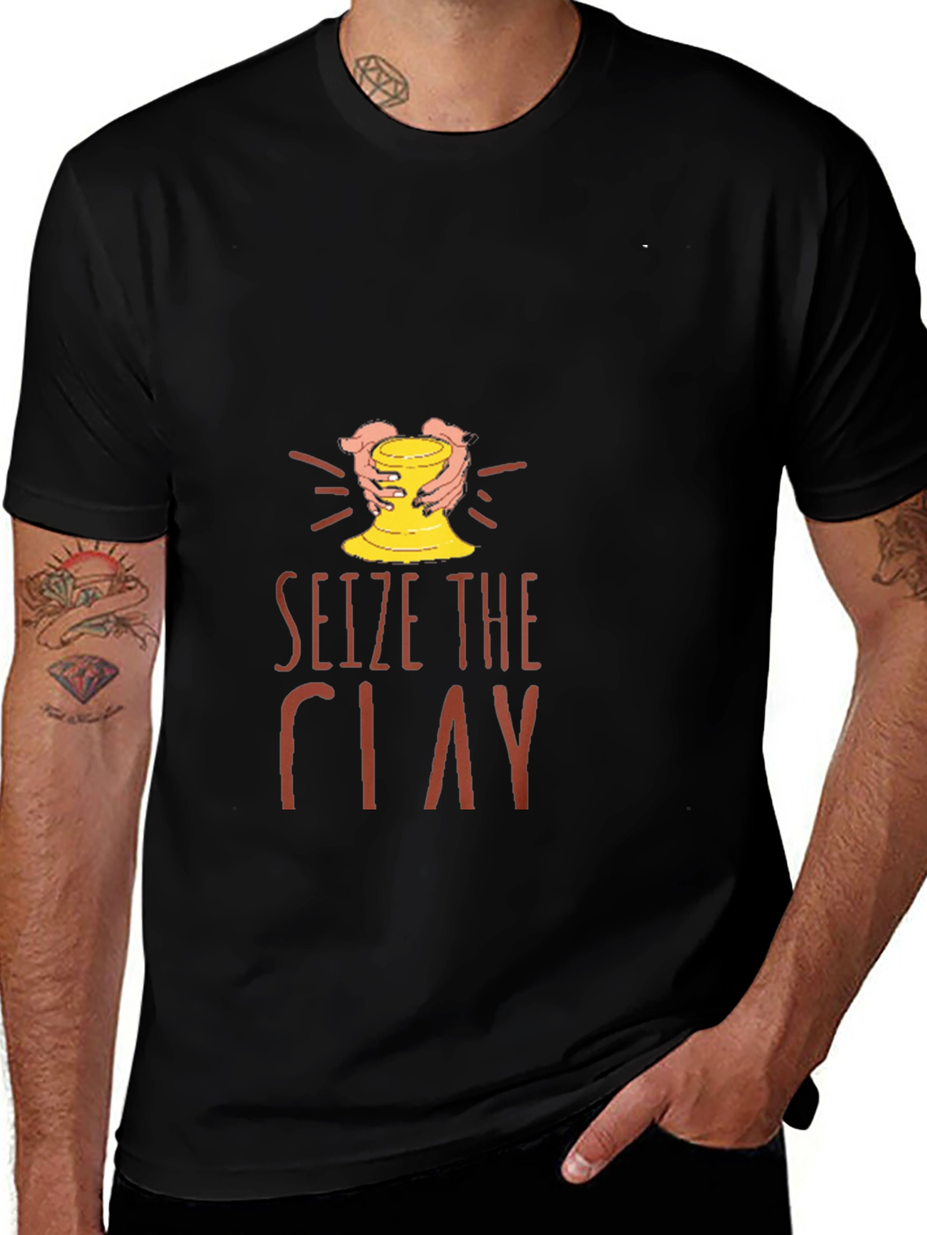Seize the Clay Graphic T-Shirt - Pottery Lover Gift
