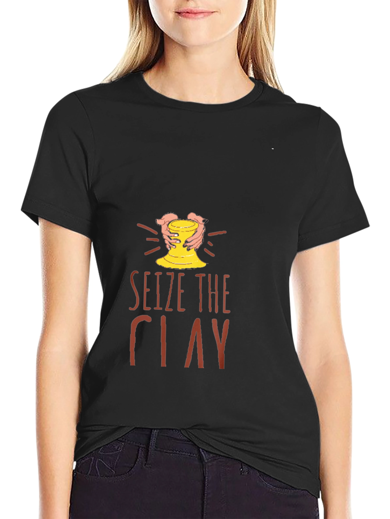 Seize the Clay Graphic T-Shirt - Pottery Lover Gift